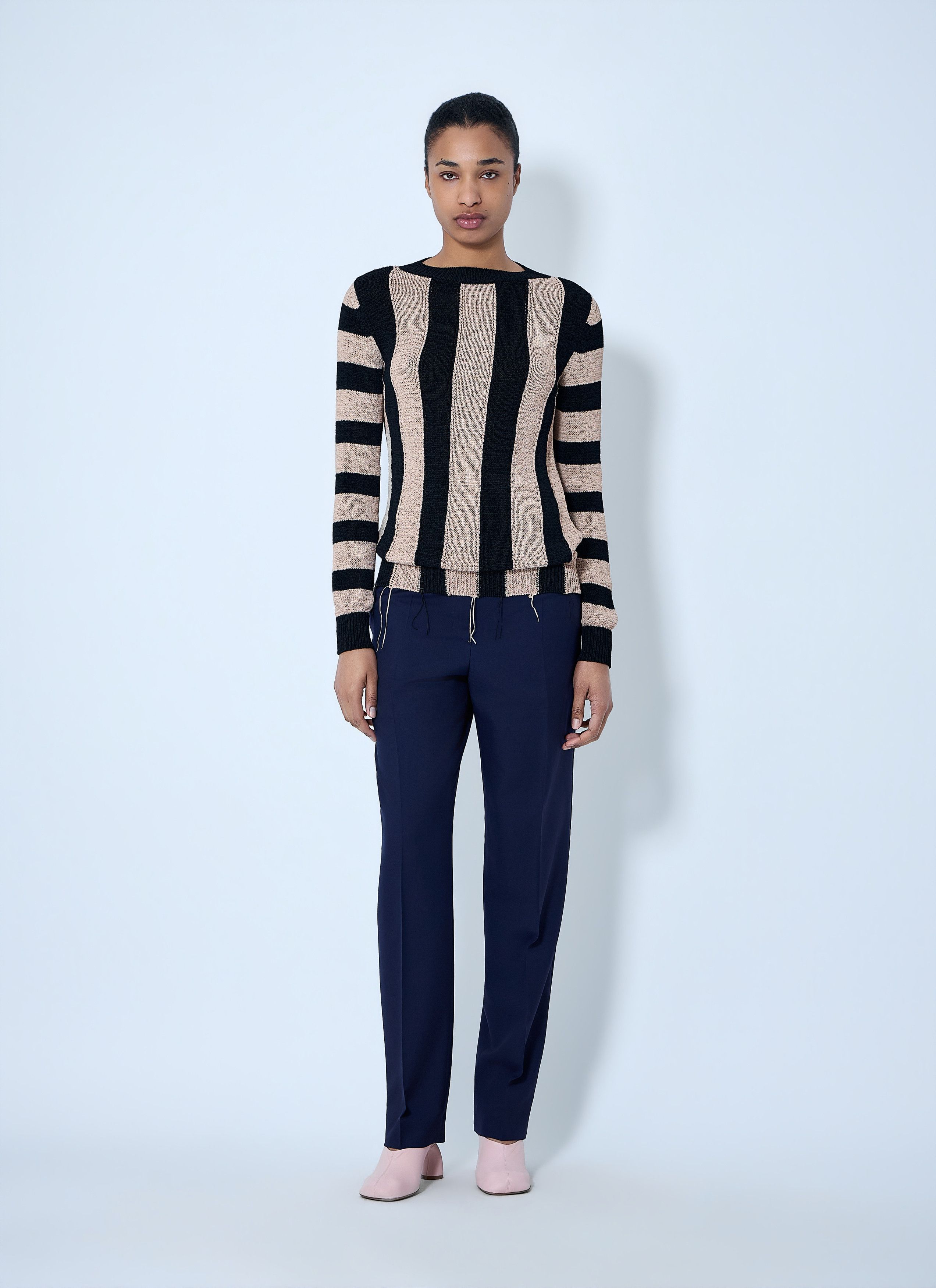 Dries Van Noten Striped Knit Sweater Size M / US 6-8 / IT 42-44 - 2 Thumbnail