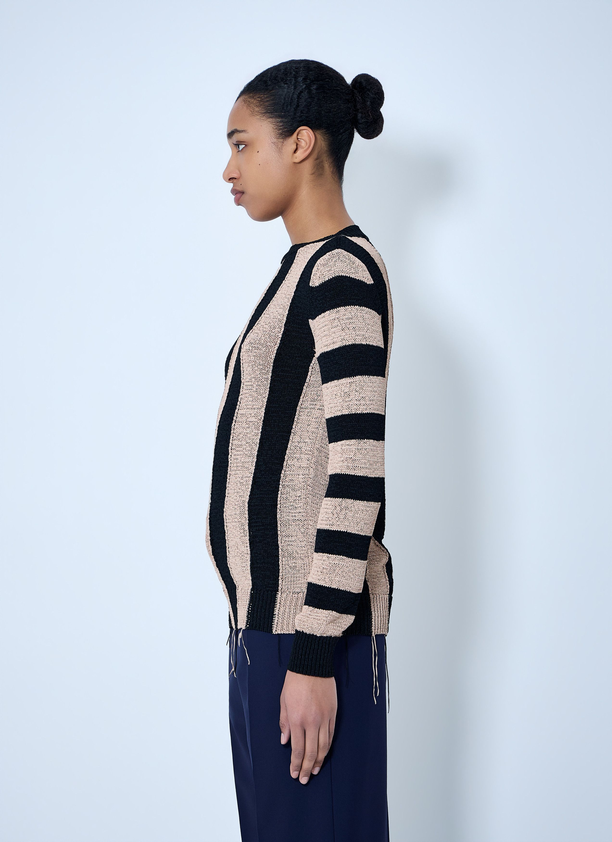 Dries Van Noten Striped Knit Sweater Size M / US 6-8 / IT 42-44 - 3 Thumbnail