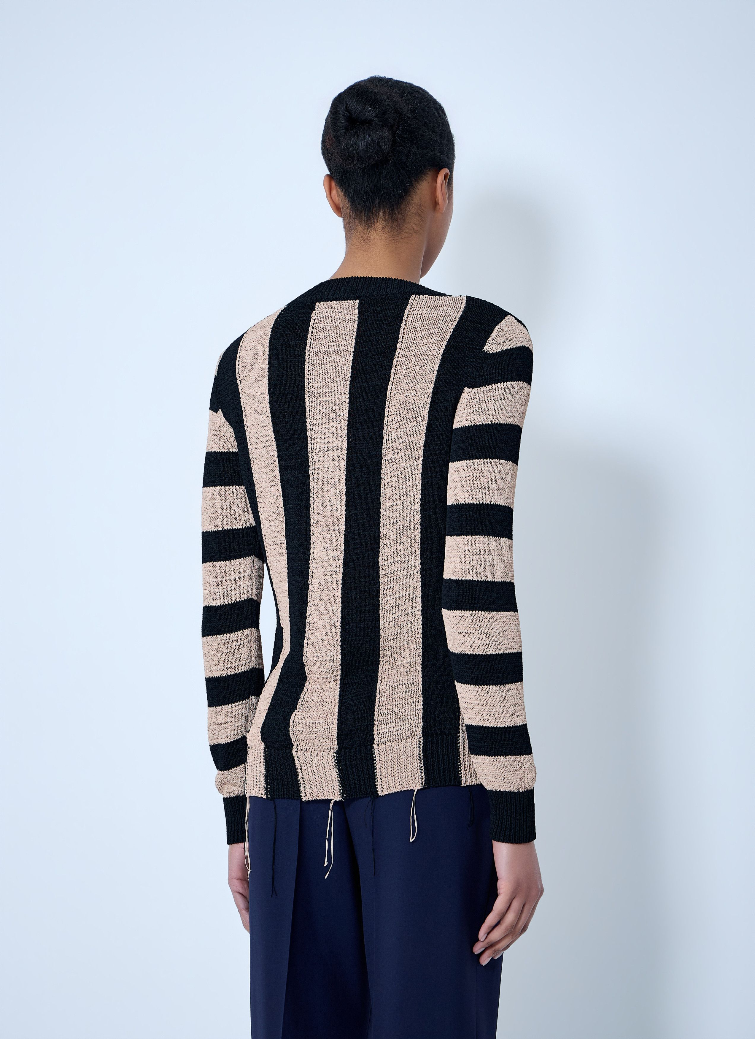 Dries Van Noten Striped Knit Sweater Size M / US 6-8 / IT 42-44 - 4 Thumbnail