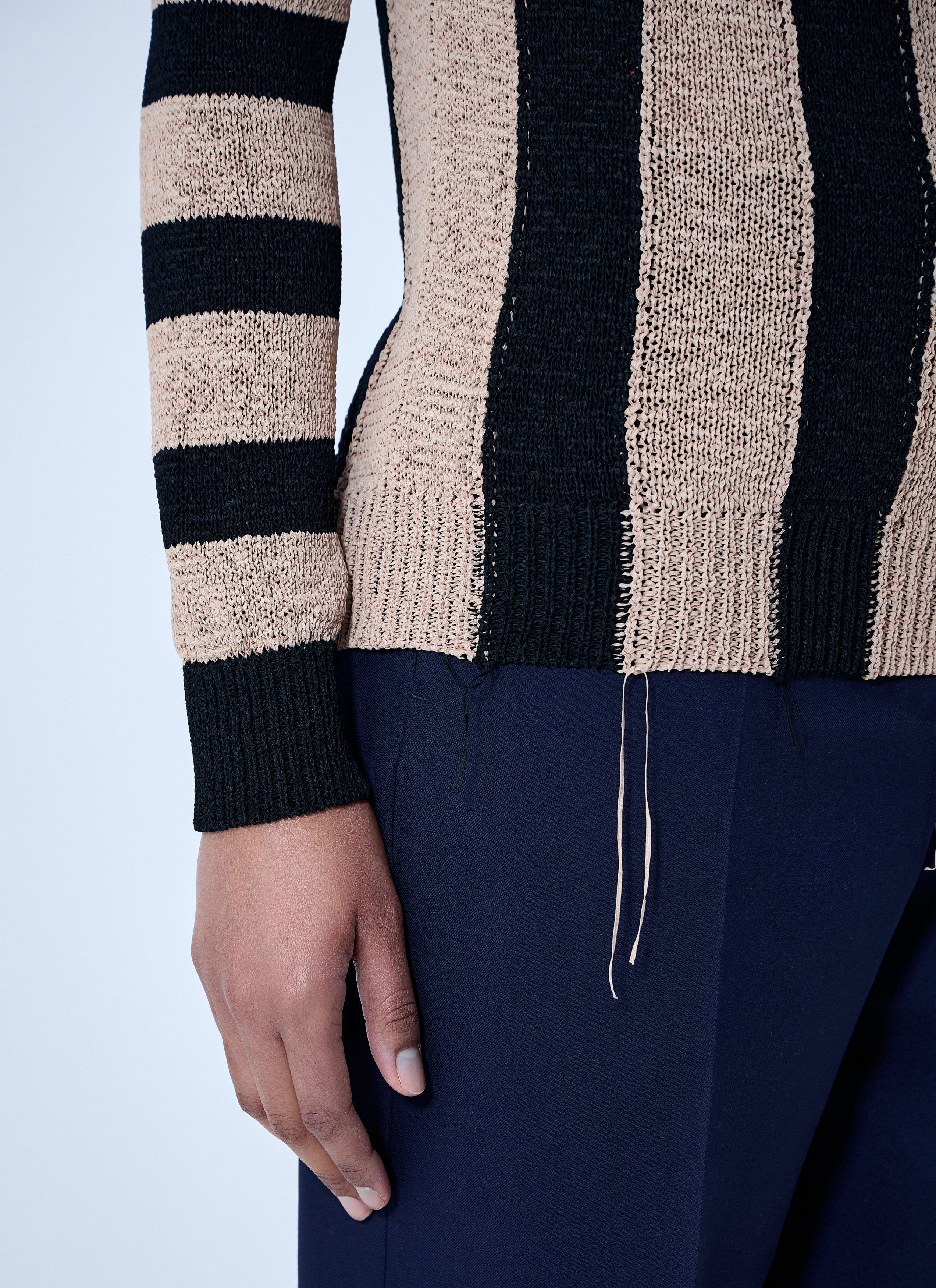 Dries Van Noten Striped Knit Sweater Size M / US 6-8 / IT 42-44 - 5 Thumbnail