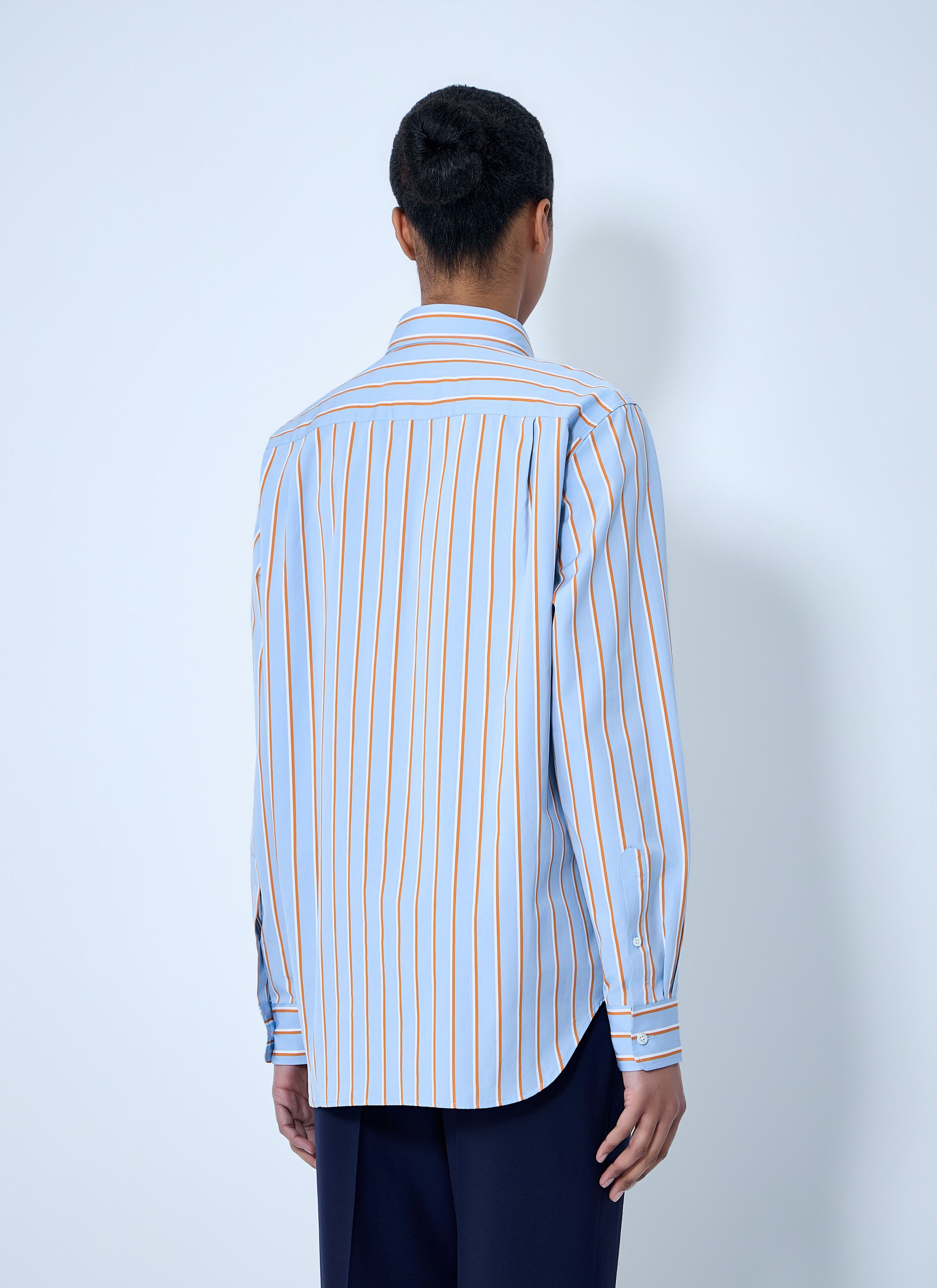 Dries Van Noten Striped Cotton Poplin Shirt Size M / US 6-8 / IT 42-44 - 4 Thumbnail