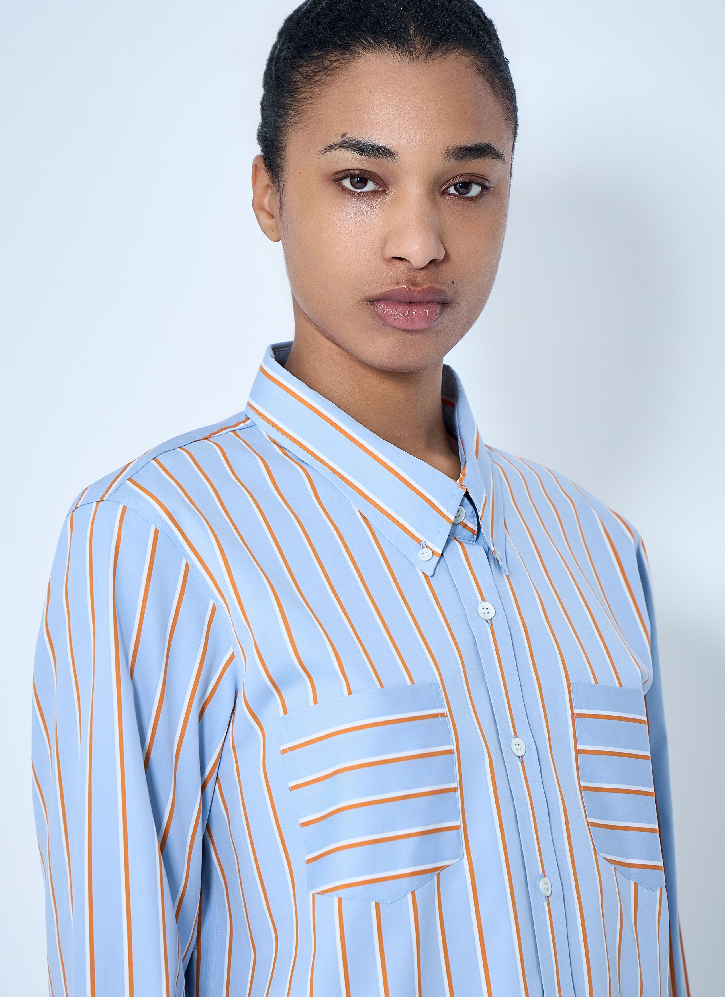 Dries Van Noten Striped Cotton Poplin Shirt Size M / US 6-8 / IT 42-44 - 5 Thumbnail