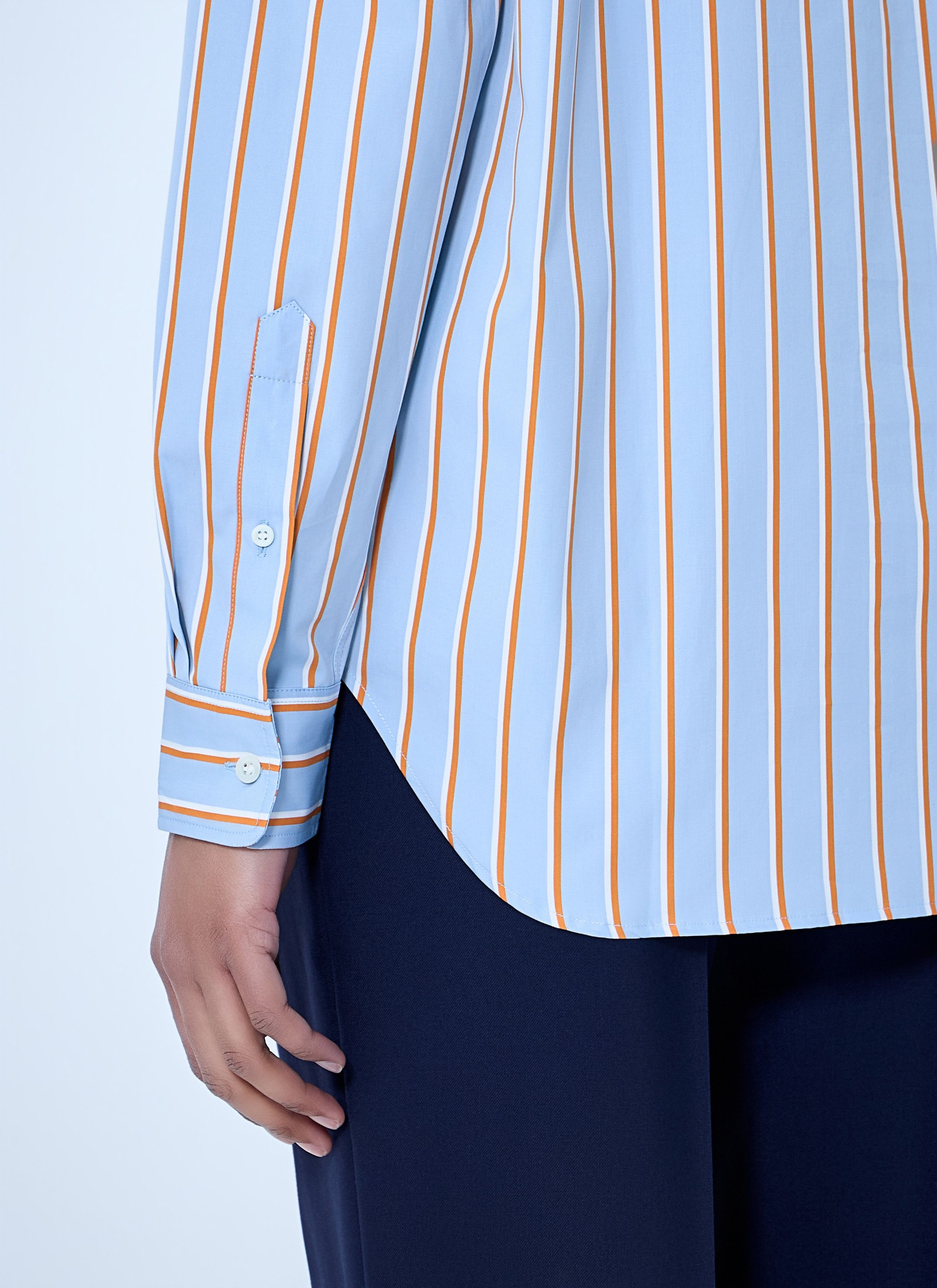 Dries Van Noten Striped Cotton Poplin Shirt Size M / US 6-8 / IT 42-44 - 6 Thumbnail