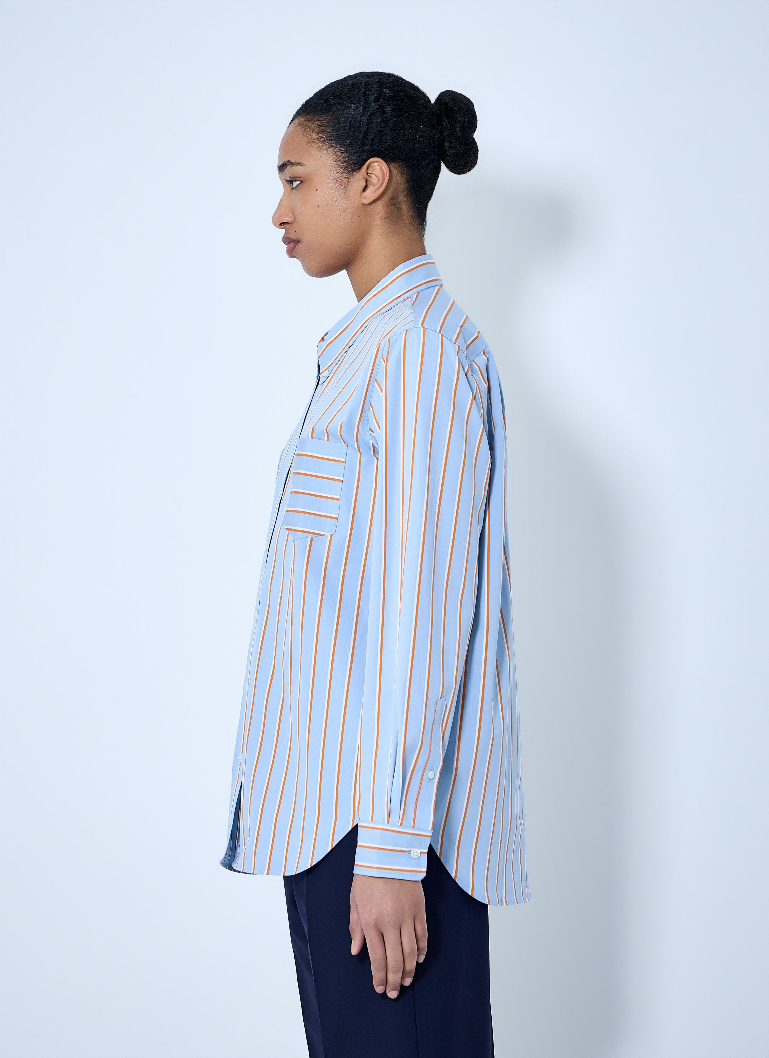 Dries Van Noten Striped Cotton Poplin Shirt Size M / US 6-8 / IT 42-44 - 3 Thumbnail