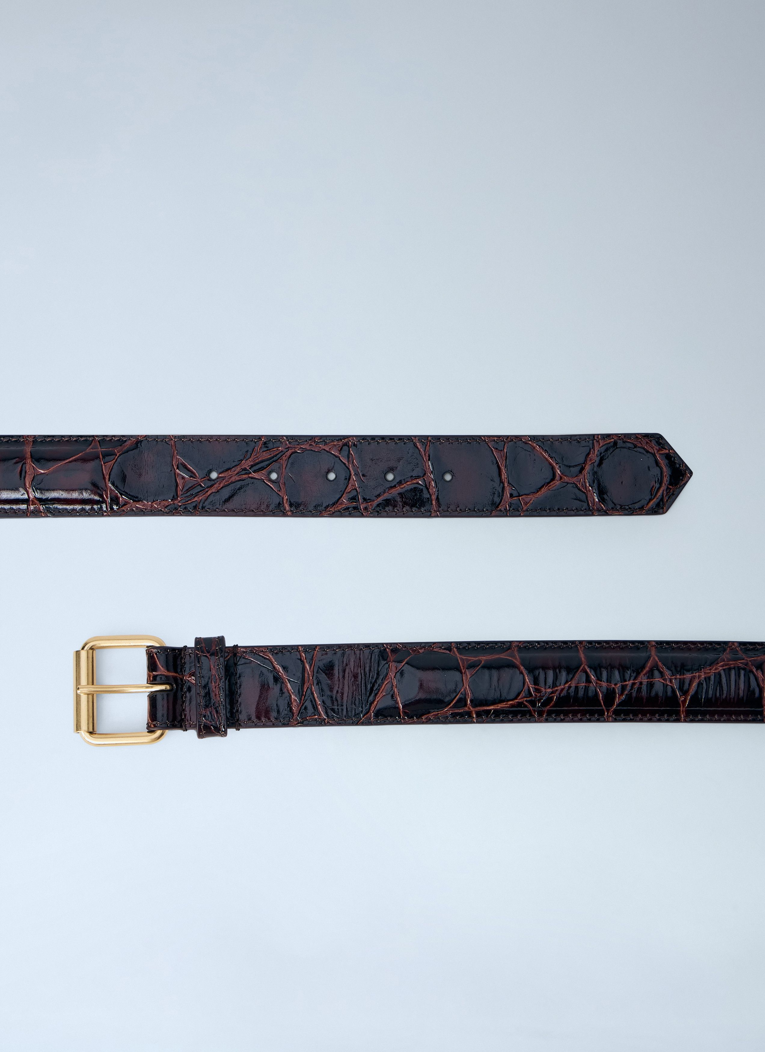 Dries Van Noten Embossed Leather Belt Size ONE SIZE - 4 Thumbnail