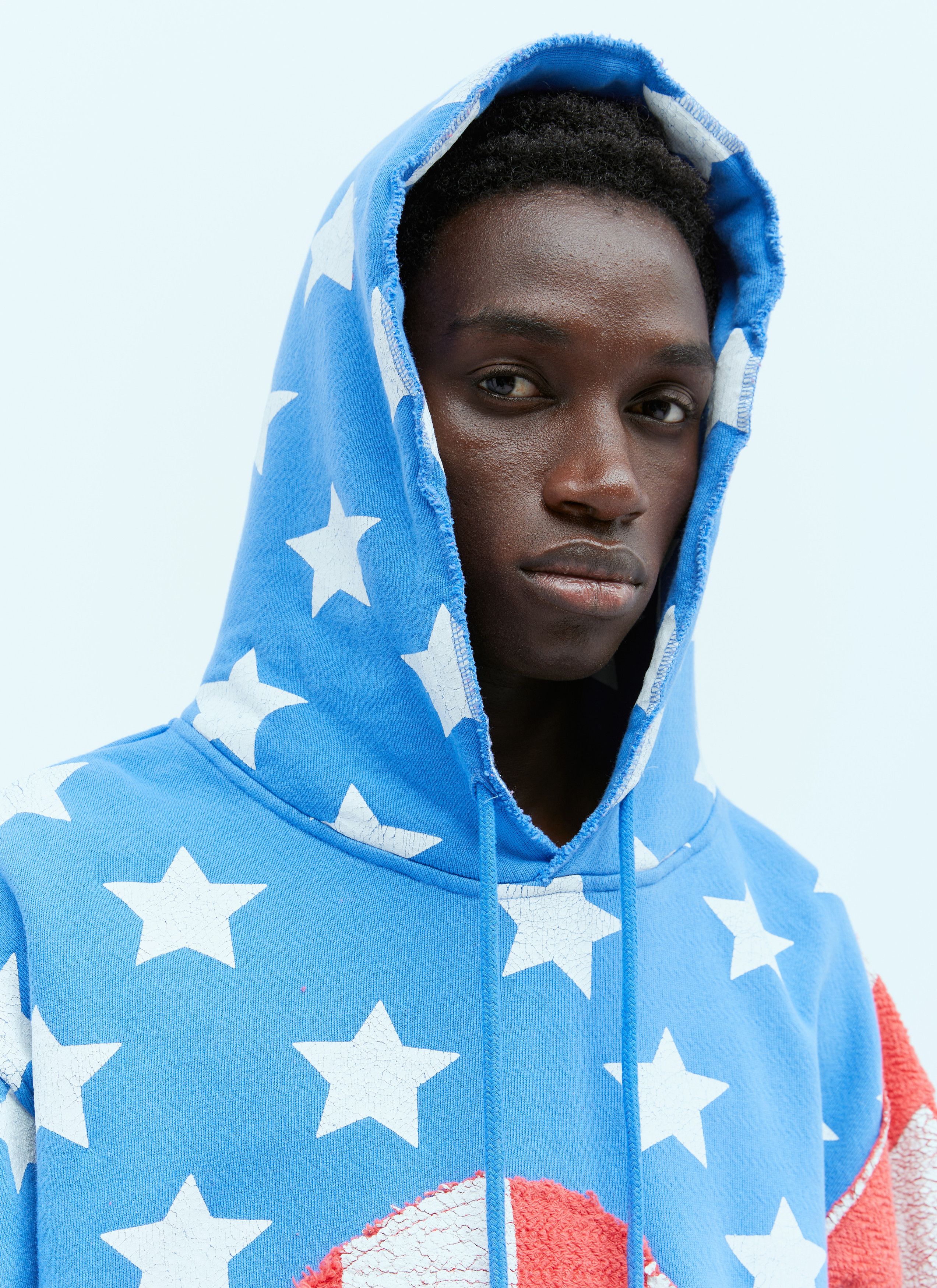 ERL Stars And Stripe Swirls Hooded Sweatshirt Size US XL / EU 56 / 4 - 3 Thumbnail