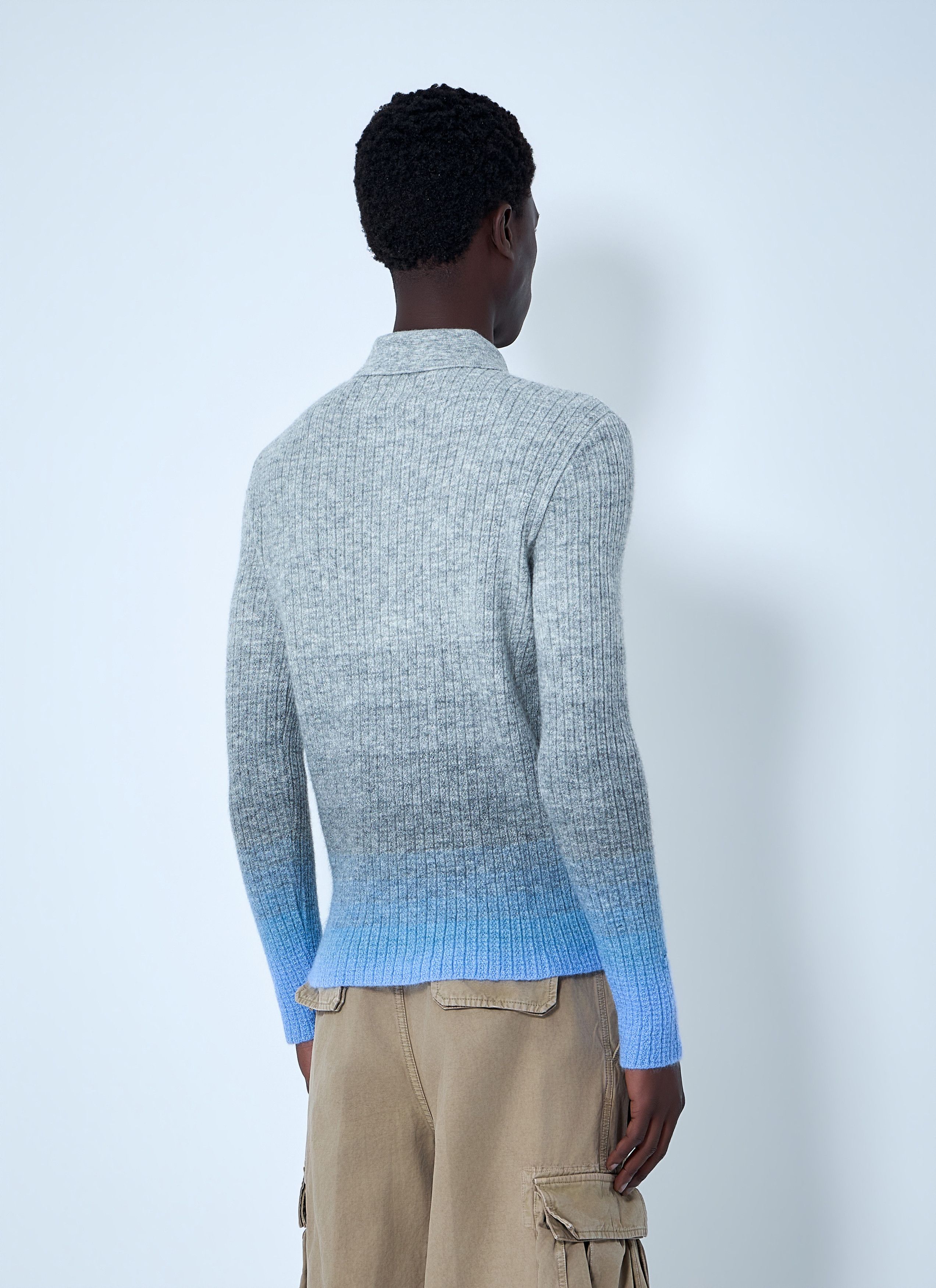 ERL Ribbed Knit Polo Sweater Size US M / EU 48-50 / 2 - 4 Thumbnail