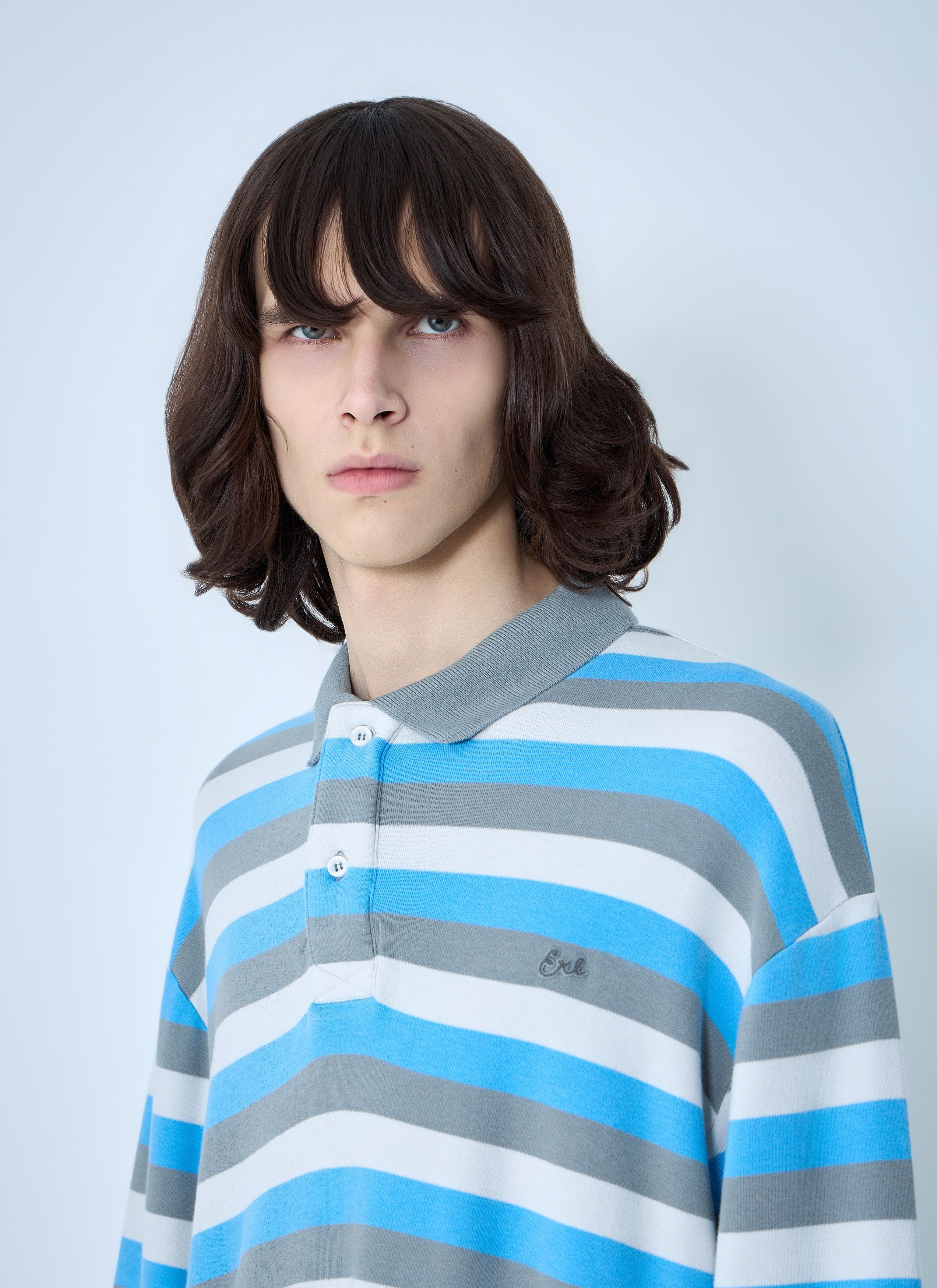 ERL Striped Polo Shirt Size US XL / EU 56 / 4 - 6 Thumbnail