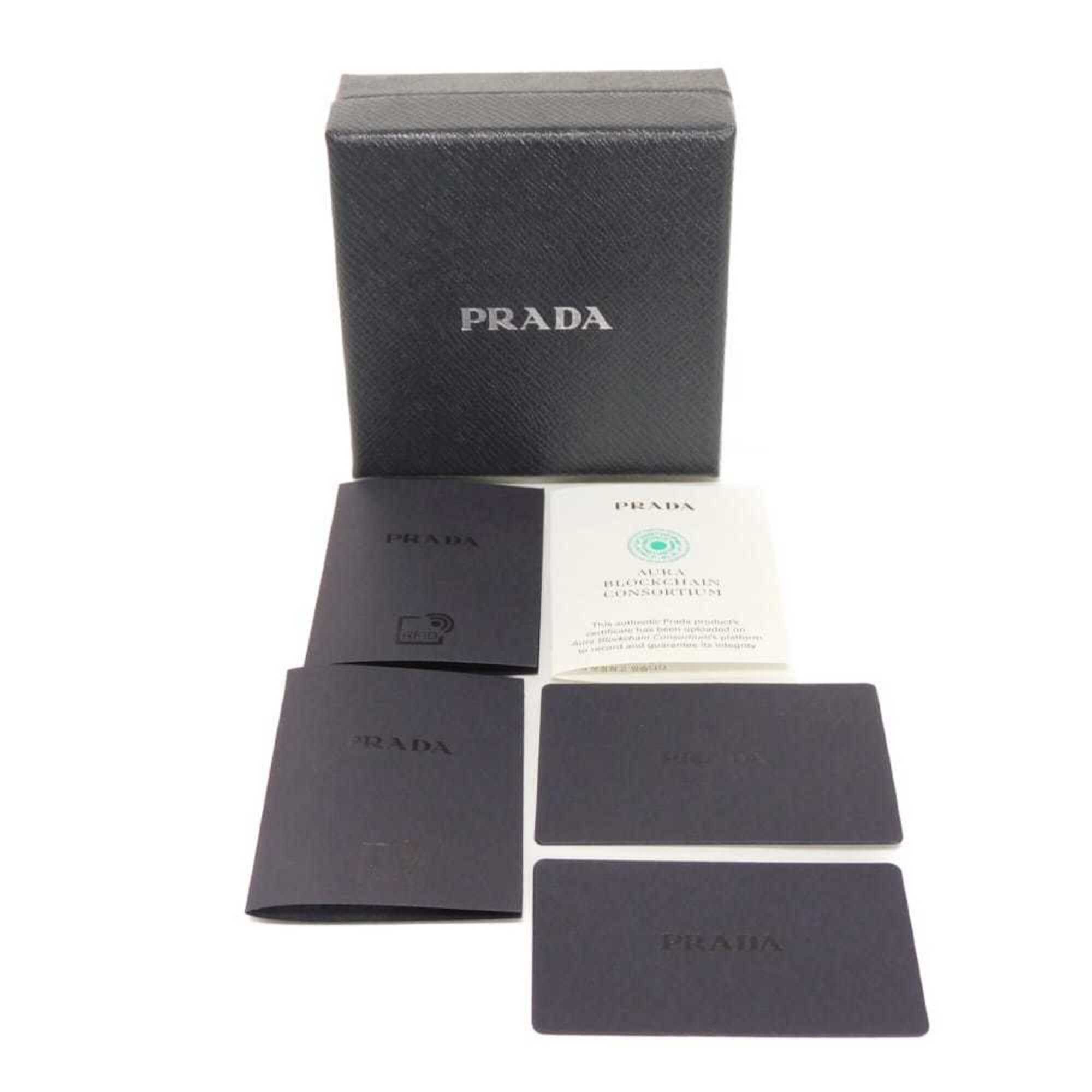 Prada Prada Saffiano Bracelet, Size M, Enamel Blue, Silver Triangle Logo, Avio 2IB289 053 F0154, Men's/Women's Size ONE SIZE - 13 Thumbnail