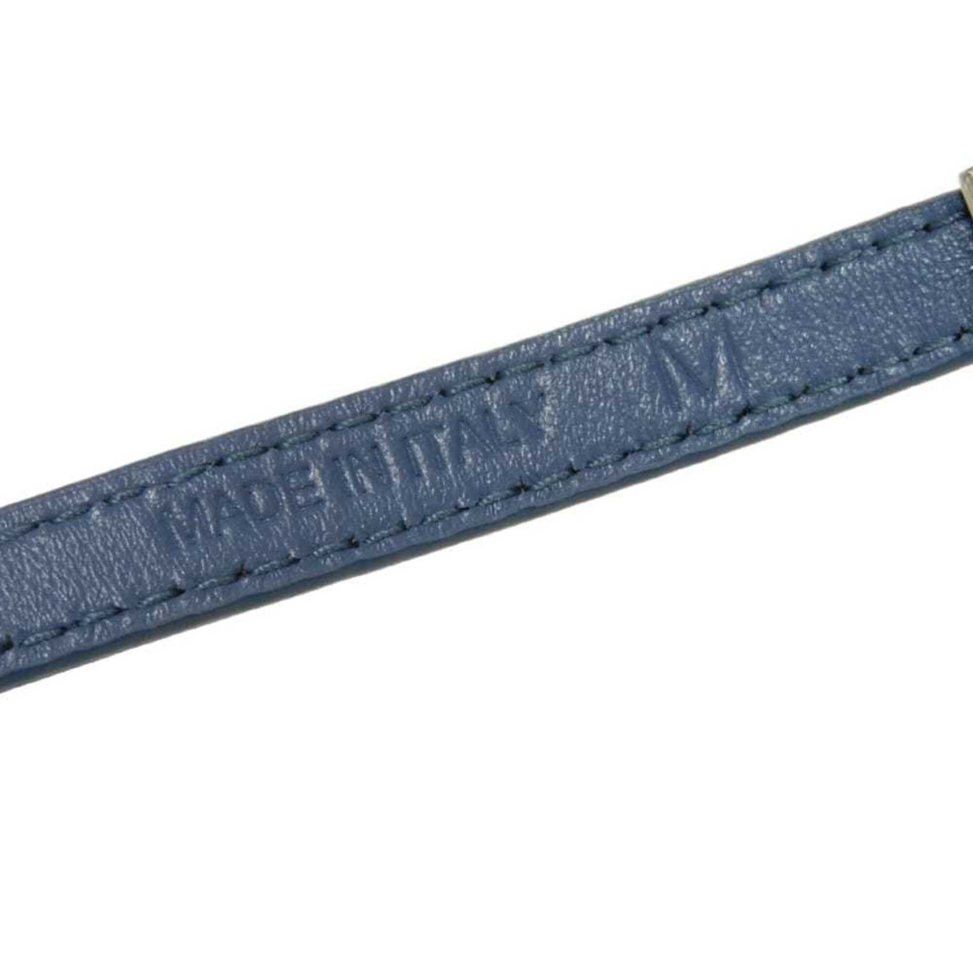 Prada Prada Saffiano Bracelet, Size M, Enamel Blue, Silver Triangle Logo, Avio 2IB289 053 F0154, Men's/Women's Size ONE SIZE - 12 Thumbnail