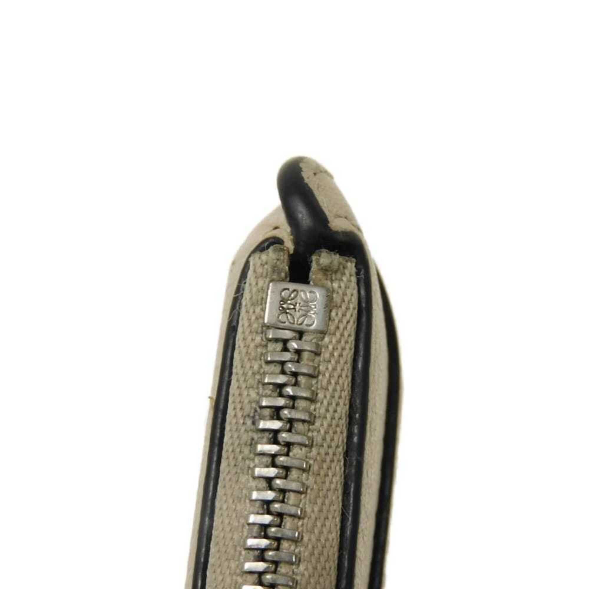 Loewe Loewe coin case/card holder, calfskin, honey, L-shaped zipper, fragment case, Anagram, Light Oats, C660Z40X04, women's. Size ONE SIZE - 18 Thumbnail