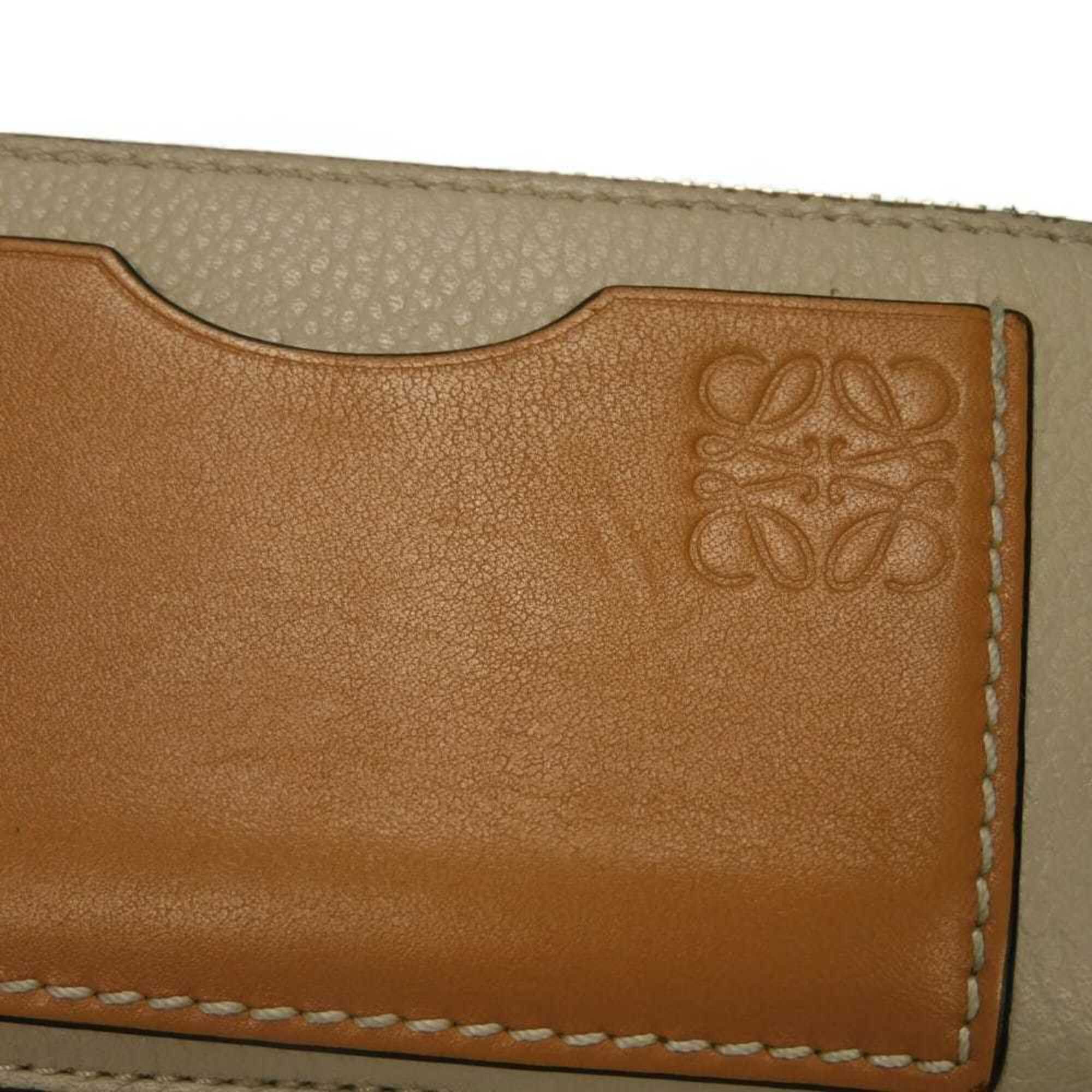 Loewe Loewe coin case/card holder, calfskin, honey, L-shaped zipper, fragment case, Anagram, Light Oats, C660Z40X04, women's. Size ONE SIZE - 21 Thumbnail