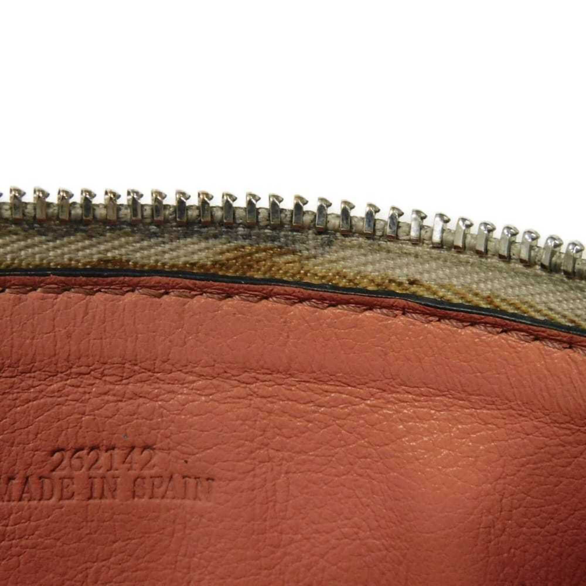 Loewe Loewe coin case/card holder, calfskin, honey, L-shaped zipper, fragment case, Anagram, Light Oats, C660Z40X04, women's. Size ONE SIZE - 13 Thumbnail