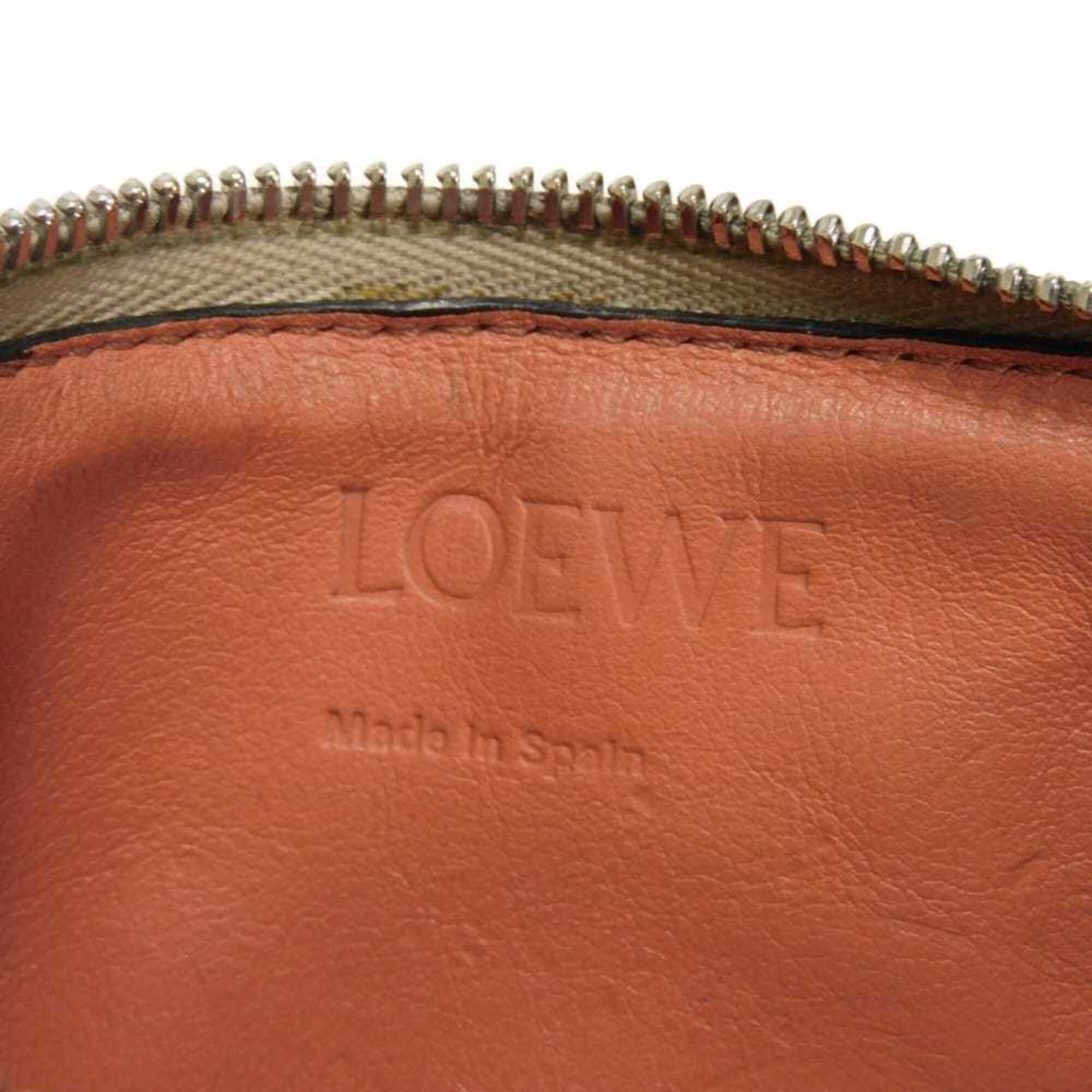 Loewe Loewe coin case/card holder, calfskin, honey, L-shaped zipper, fragment case, Anagram, Light Oats, C660Z40X04, women's. Size ONE SIZE - 6 Thumbnail