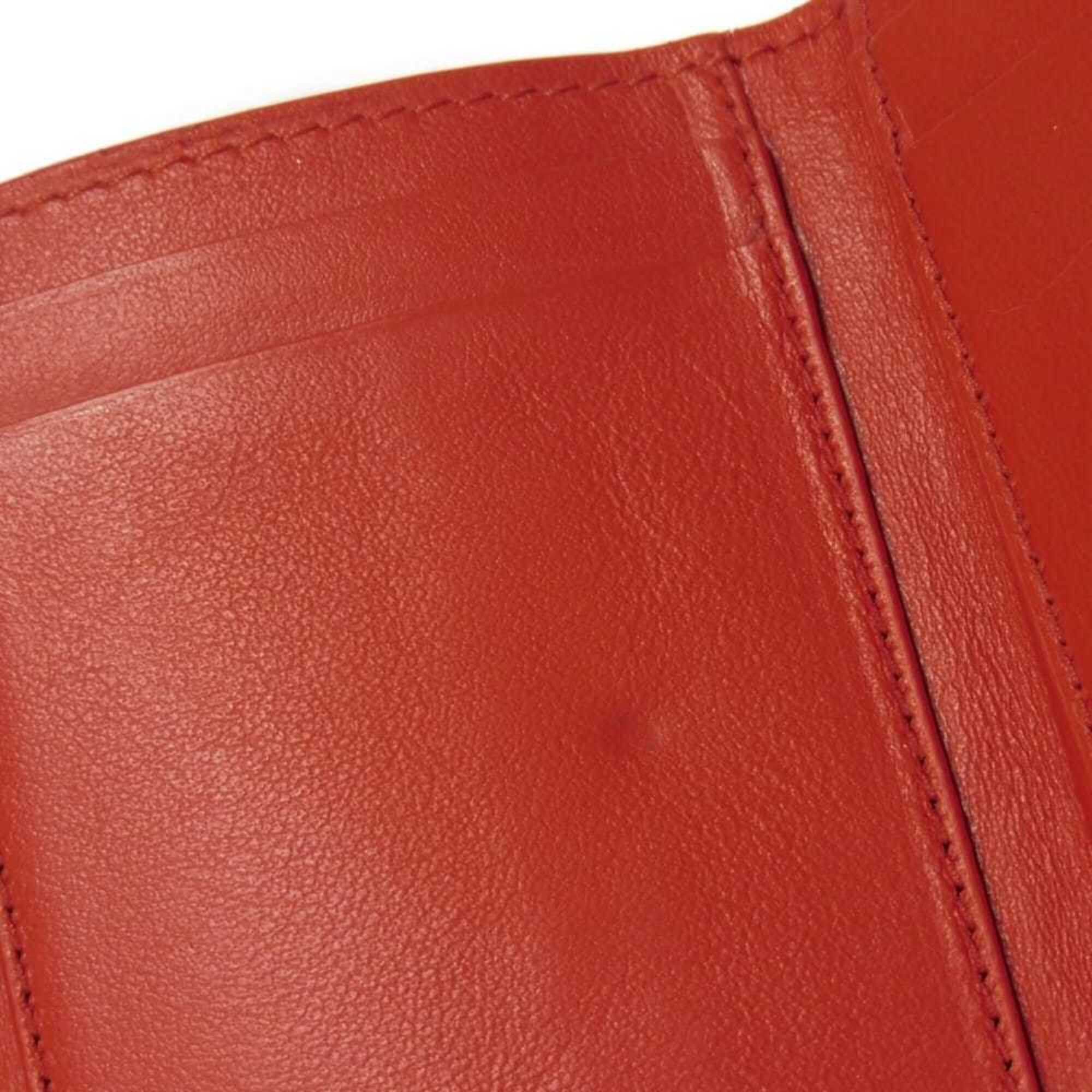 Bottega Veneta Bottega Veneta Tiny Nappa Calf Tri-fold Wallet with RFID IC Chip, Maxi Intrecciato, Red, 635561, Men's & Women's Size ONE SIZE - 15 Thumbnail