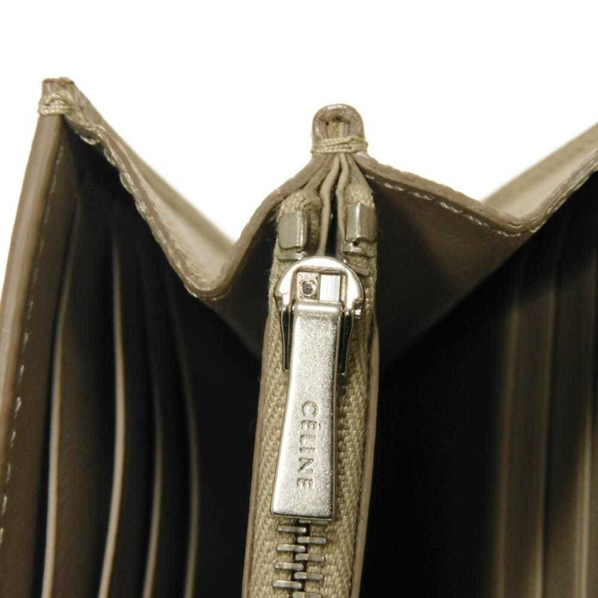 Celine Celine Trotter Large Flap Multifunction Wallet, Greige (Old Logo), Light Taupe, 107853APM.18LT, Men's & Women's Size ONE SIZE - 11 Thumbnail