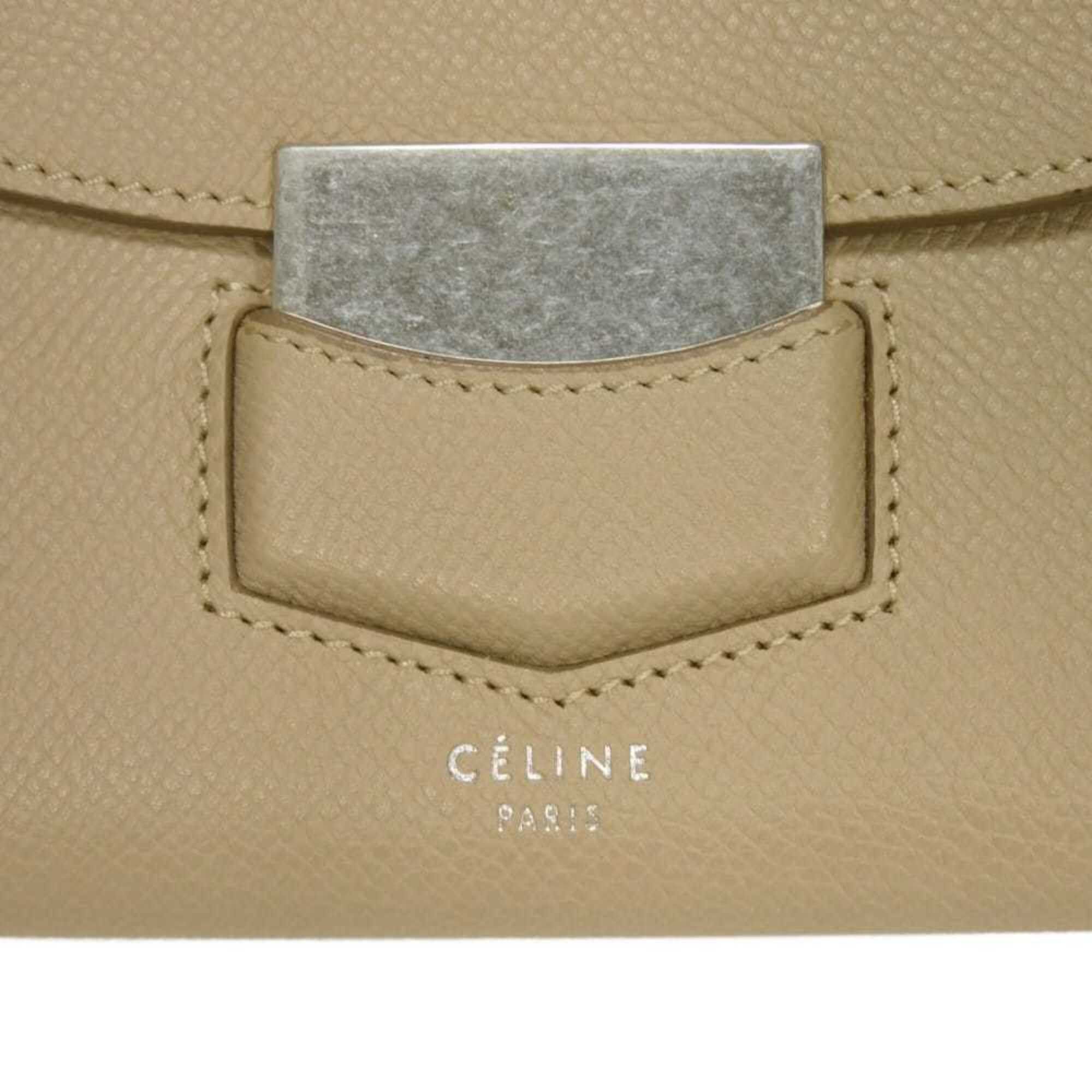 Celine Celine Trotter Large Flap Multifunction Wallet, Greige (Old Logo), Light Taupe, 107853APM.18LT, Men's & Women's Size ONE SIZE - 5 Thumbnail