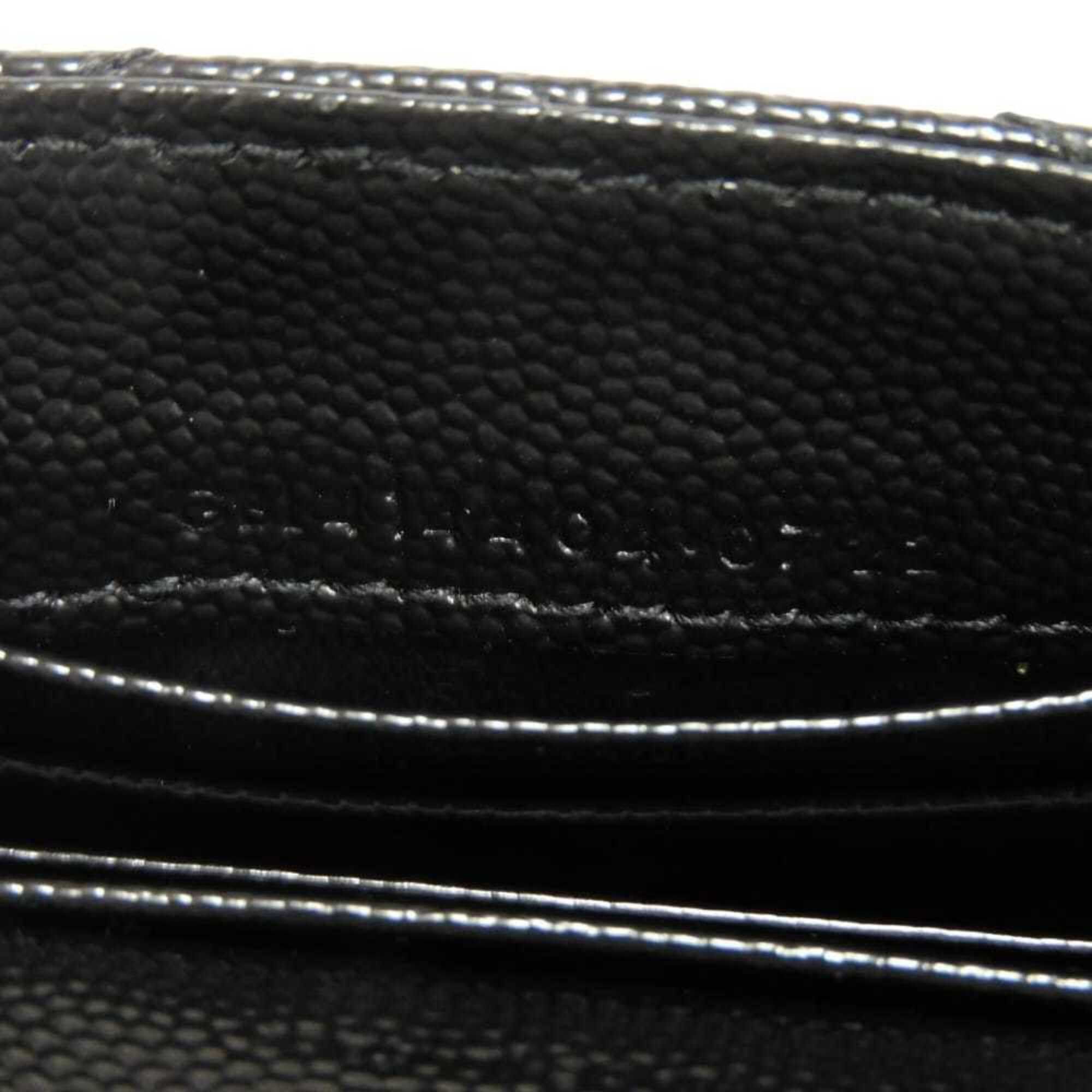 Yves Saint Laurent Yves Saint Laurent Saint Laurent Paris Monogram Small Envelope Quilted Calfskin Bi-fold Wallet, Black, 414404 BOW01 1000, Men's & Women's Size ONE SIZE - 7 Thumbnail