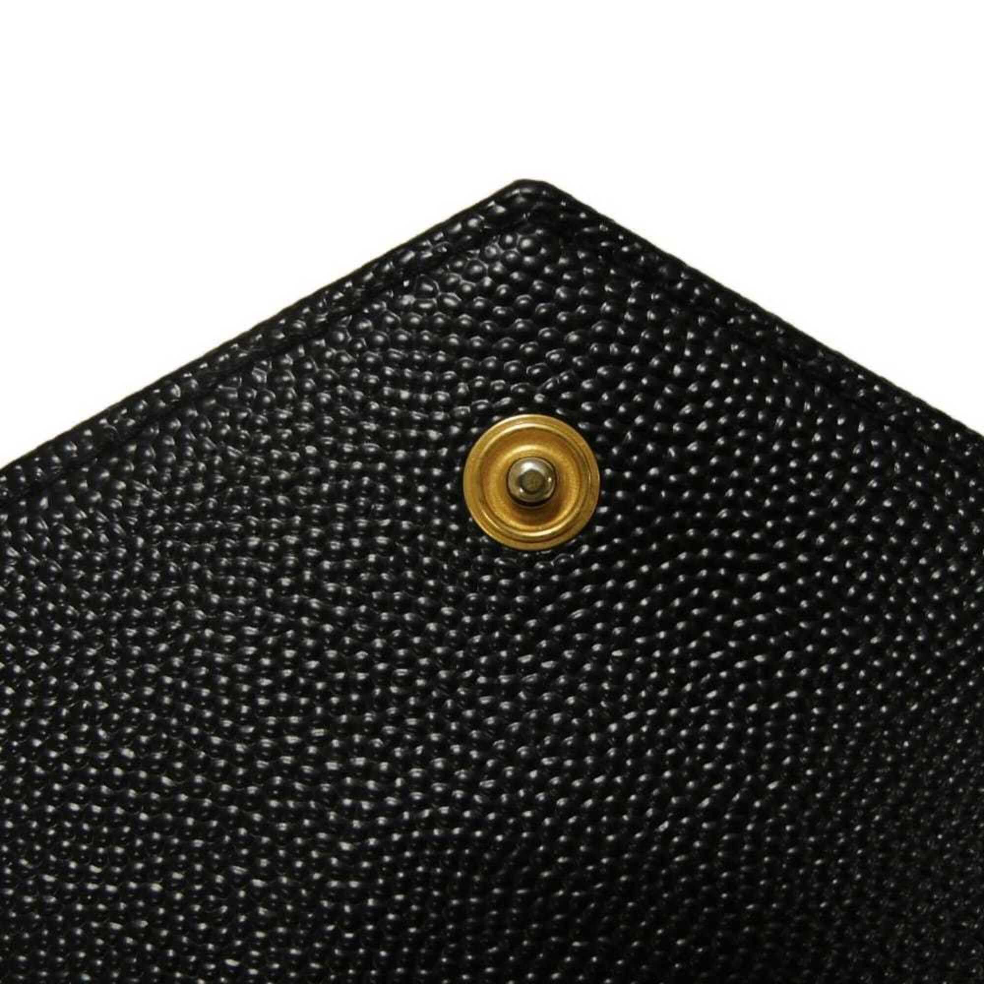 Yves Saint Laurent Yves Saint Laurent Saint Laurent Paris Monogram Small Envelope Quilted Calfskin Bi-fold Wallet, Black, 414404 BOW01 1000, Men's & Women's Size ONE SIZE - 13 Thumbnail