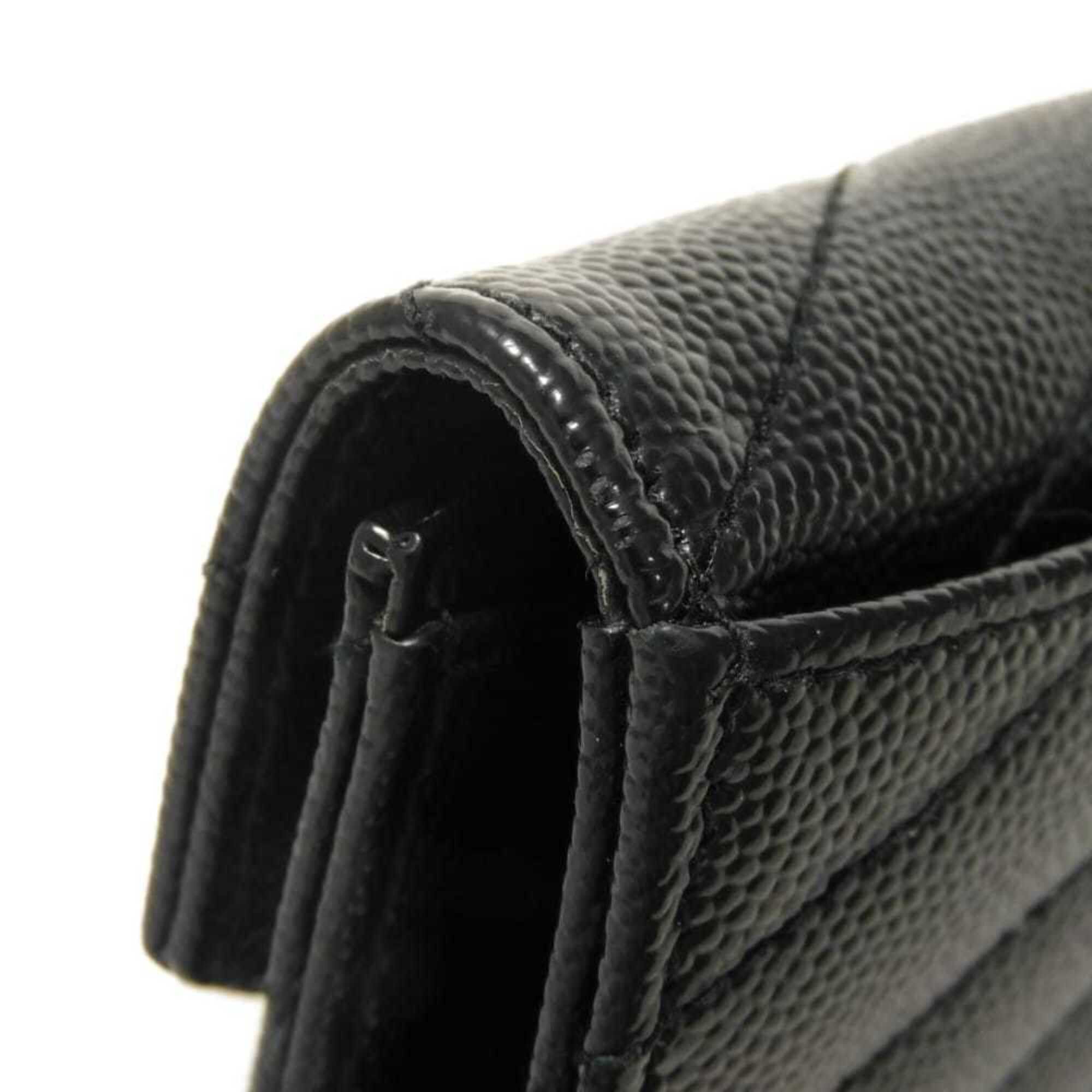 Yves Saint Laurent Yves Saint Laurent Saint Laurent Paris Monogram Small Envelope Quilted Calfskin Bi-fold Wallet, Black, 414404 BOW01 1000, Men's & Women's Size ONE SIZE - 16 Thumbnail