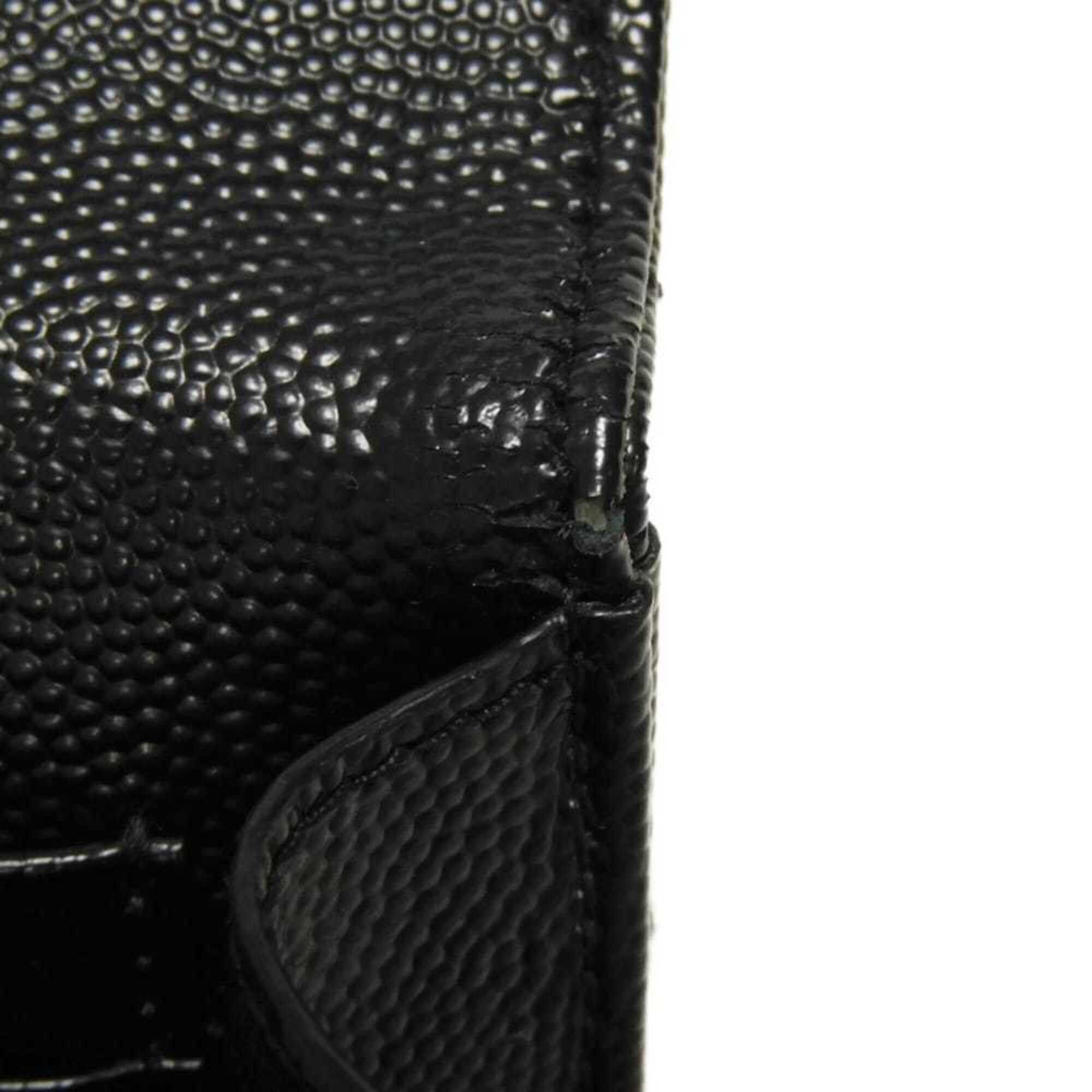 Yves Saint Laurent Yves Saint Laurent Saint Laurent Paris Monogram Small Envelope Quilted Calfskin Bi-fold Wallet, Black, 414404 BOW01 1000, Men's & Women's Size ONE SIZE - 8 Thumbnail
