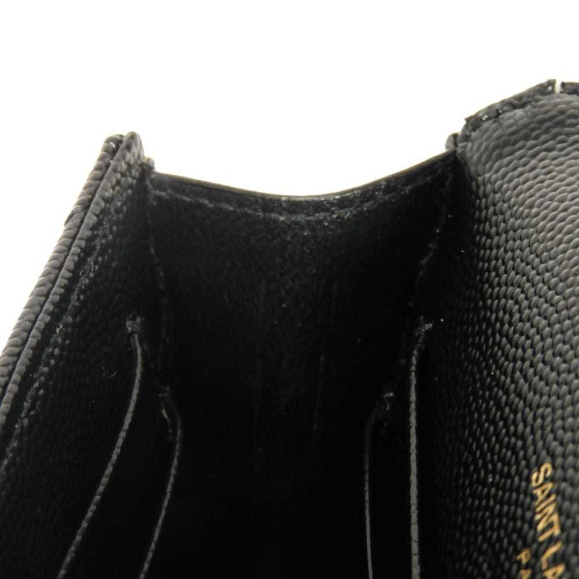 Yves Saint Laurent Yves Saint Laurent Saint Laurent Paris Monogram Small Envelope Quilted Calfskin Bi-fold Wallet, Black, 414404 BOW01 1000, Men's & Women's Size ONE SIZE - 10 Thumbnail