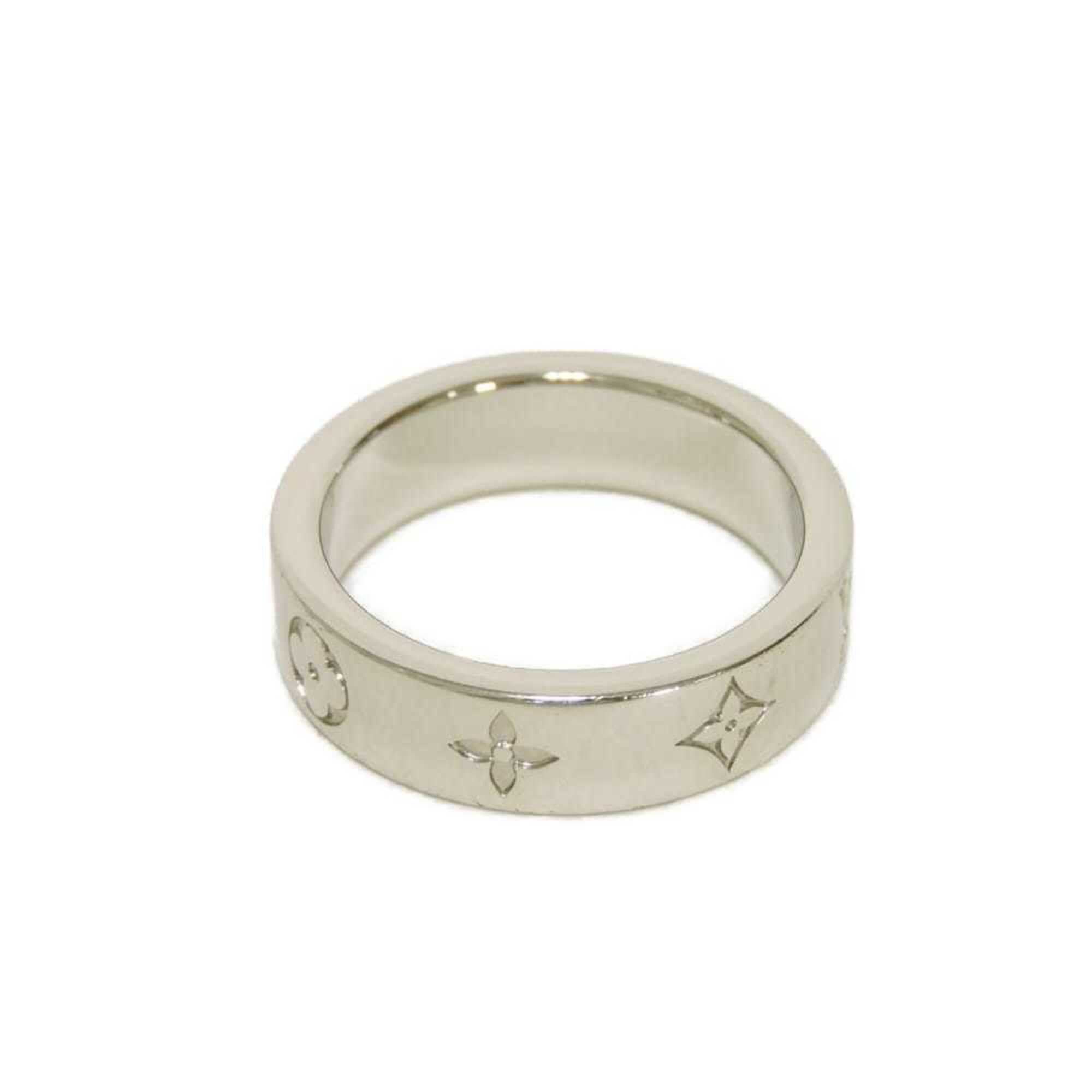 Louis Vuitton Louis Vuitton Ring, LV Mosaic Thin Flower L, Size 21, Monogram Metal, Silver, M1180L, Men's Size ONE SIZE - 2 Thumbnail