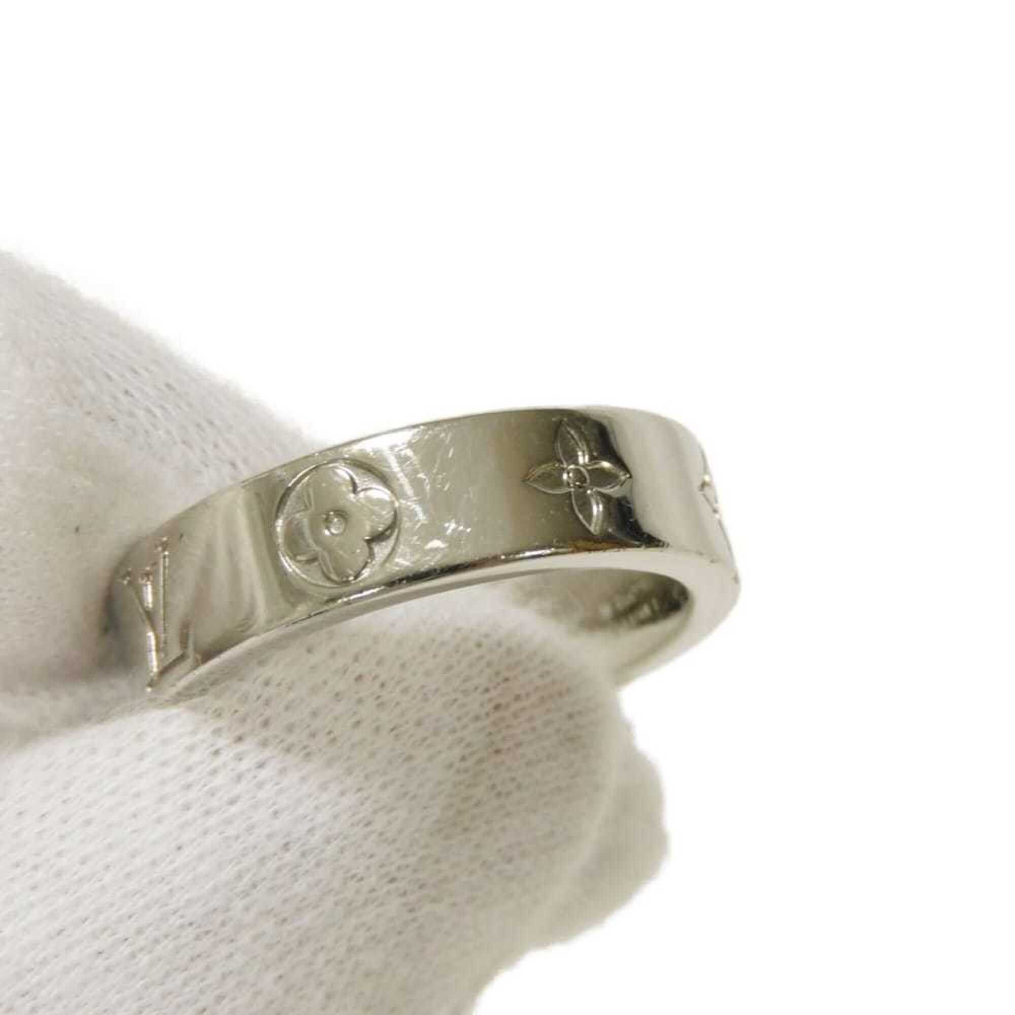 Louis Vuitton Louis Vuitton Ring, LV Mosaic Thin Flower L, Size 21, Monogram Metal, Silver, M1180L, Men's Size ONE SIZE - 6 Thumbnail