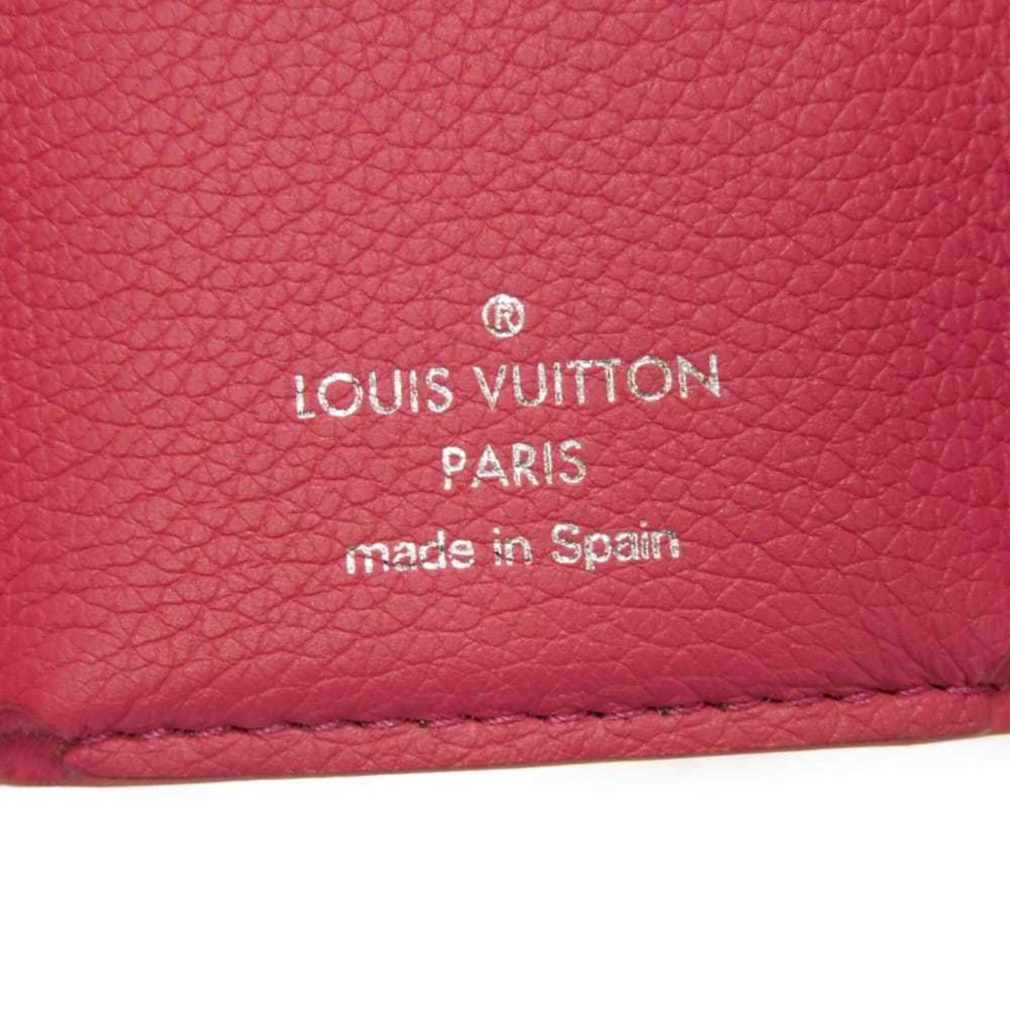 Louis Vuitton Louis Vuitton Portefeuille Lock Mini Tri-fold Wallet, Japan Limited Edition, Grain Calf Leather, Fuchsia Silver Pink Sky, M83039, Women's Size ONE SIZE - 6 Thumbnail