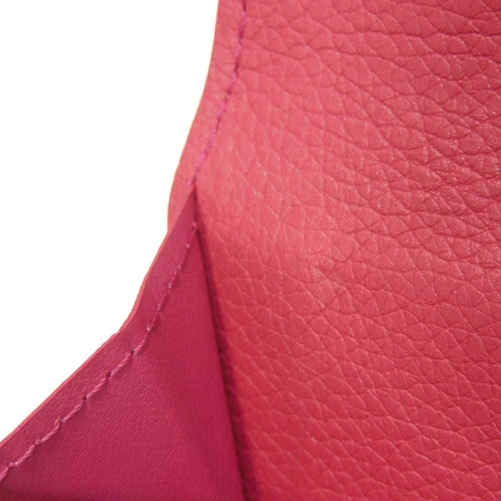 Louis Vuitton Louis Vuitton Portefeuille Lock Mini Tri-fold Wallet, Japan Limited Edition, Grain Calf Leather, Fuchsia Silver Pink Sky, M83039, Women's Size ONE SIZE - 18 Thumbnail