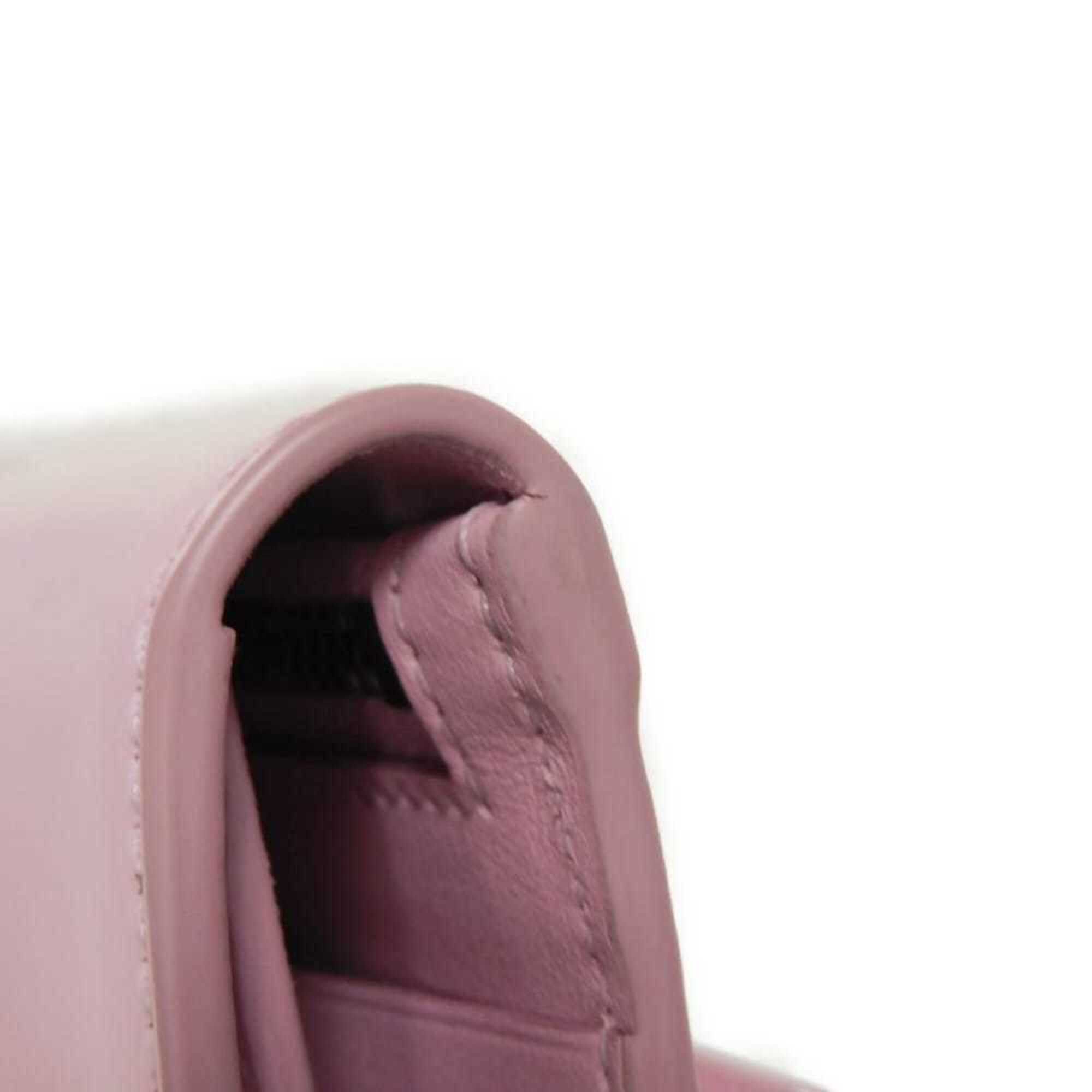 Salvatore Ferragamo Salvatore Ferragamo Wanda Long Flap Wallet, New Logo, Calfskin, Pink, Tri-fold, Gancini Bubblegum, 220433, Women's Size ONE SIZE - 15 Thumbnail