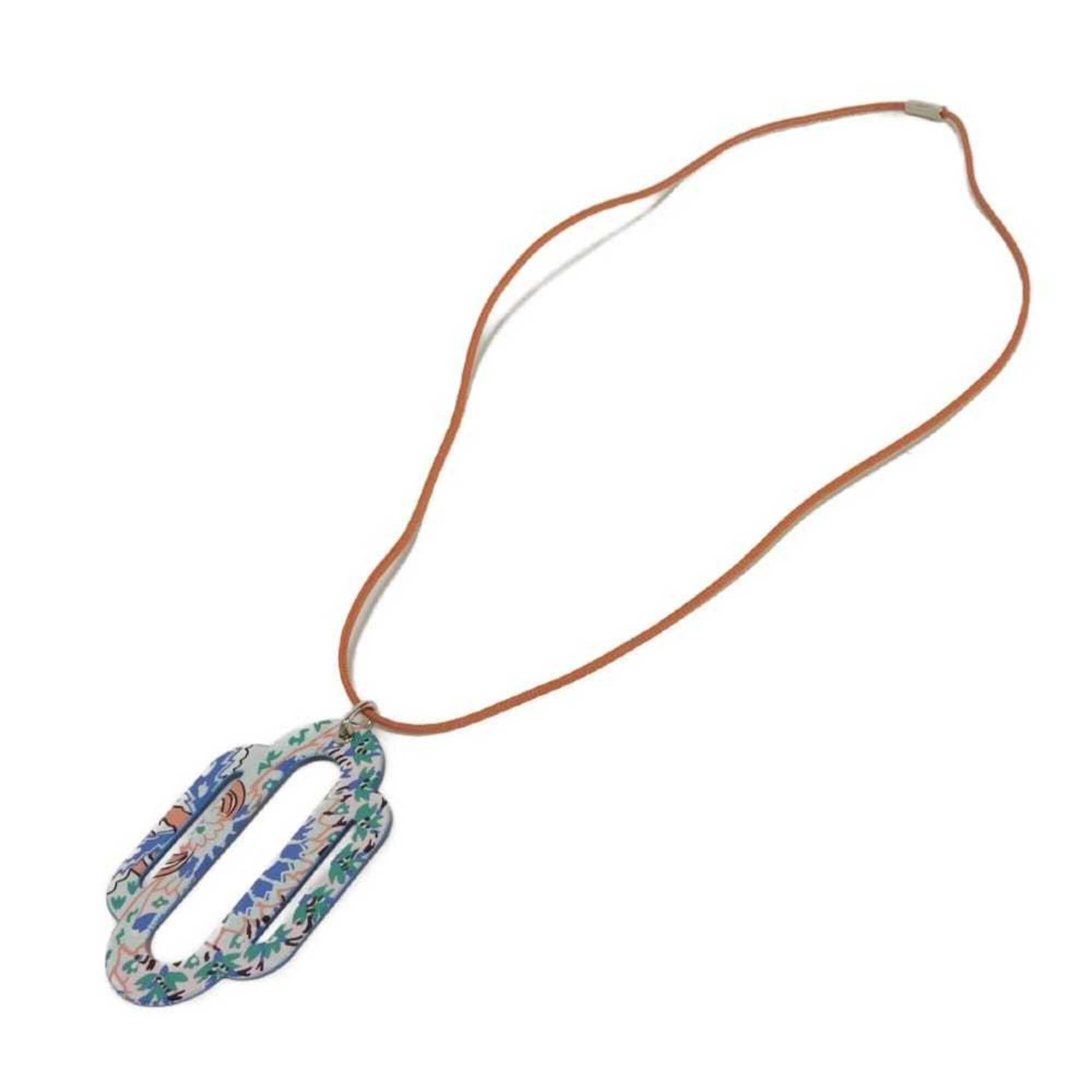 Hermes Hermes Necklace Attrage Pendant Cord Strap Enamel Multicolor Women's Size ONE SIZE - 2 Thumbnail