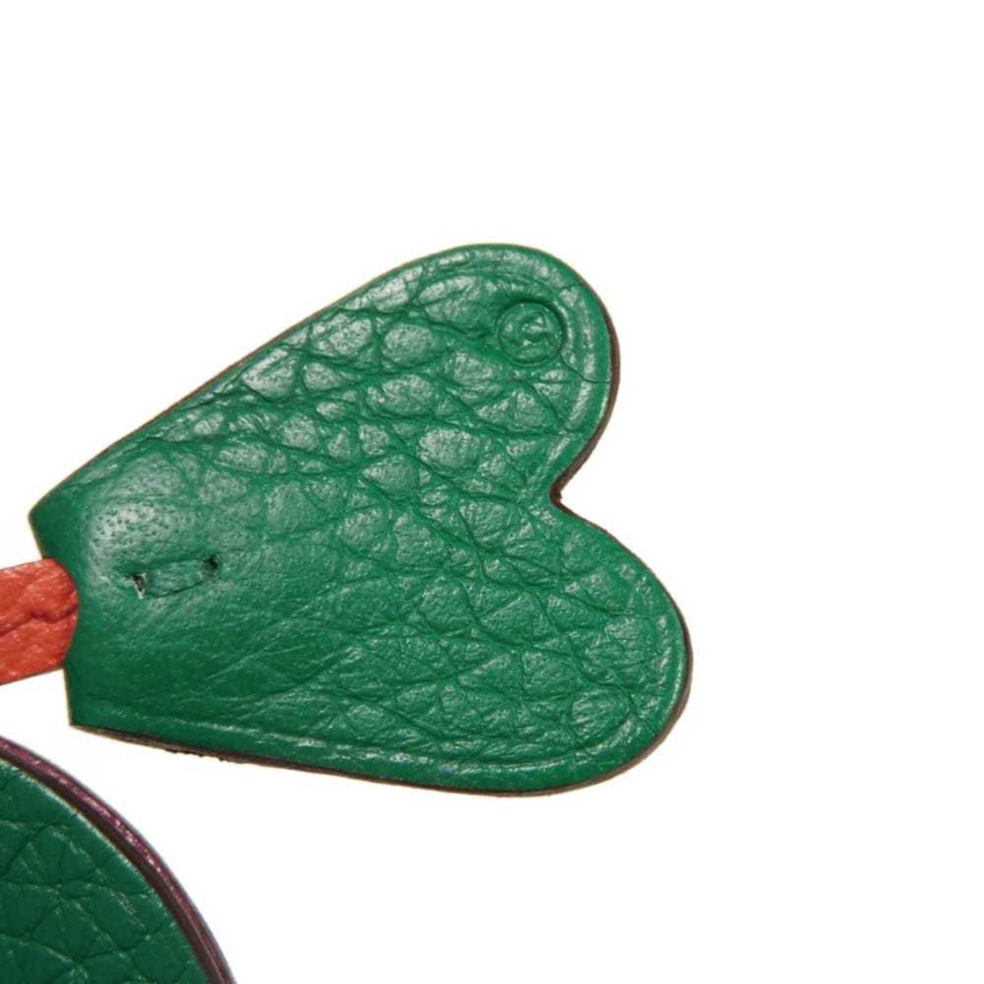 Hermes Hermes Necklace Heart Bell Clochette Coup Random Logo Ring Petit H Taurillon Clemence Chevre H1070518 Men's Women's Size ONE SIZE - 6 Thumbnail