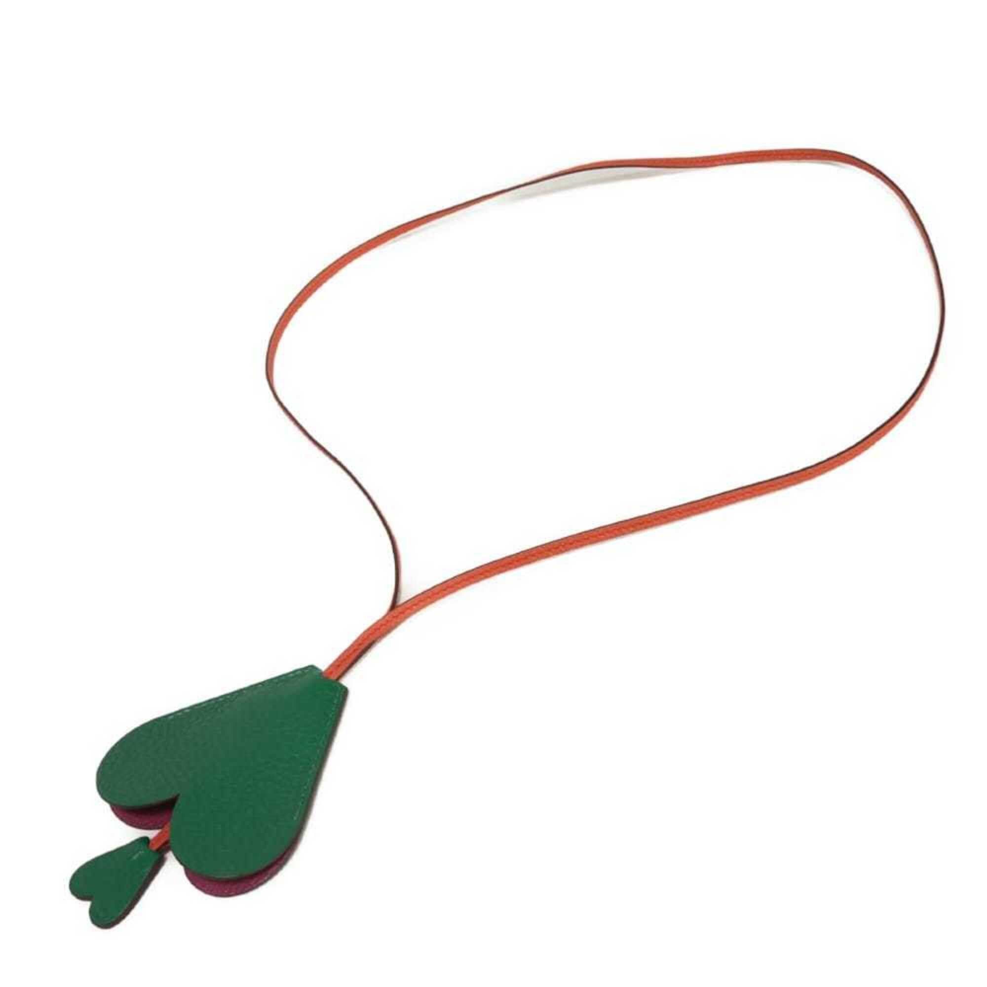 Hermes Hermes Necklace Heart Bell Clochette Coup Random Logo Ring Petit H Taurillon Clemence Chevre H1070518 Men's Women's Size ONE SIZE - 2 Thumbnail