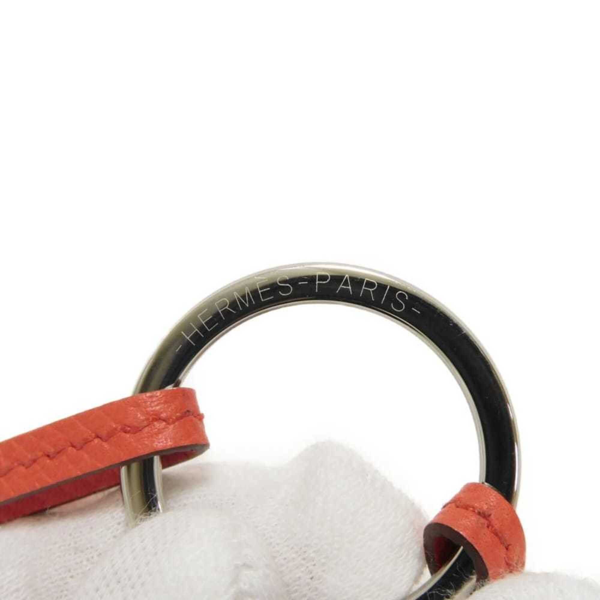 Hermes Hermes Necklace Heart Bell Clochette Coup Random Logo Ring Petit H Taurillon Clemence Chevre H1070518 Men's Women's Size ONE SIZE - 8 Thumbnail