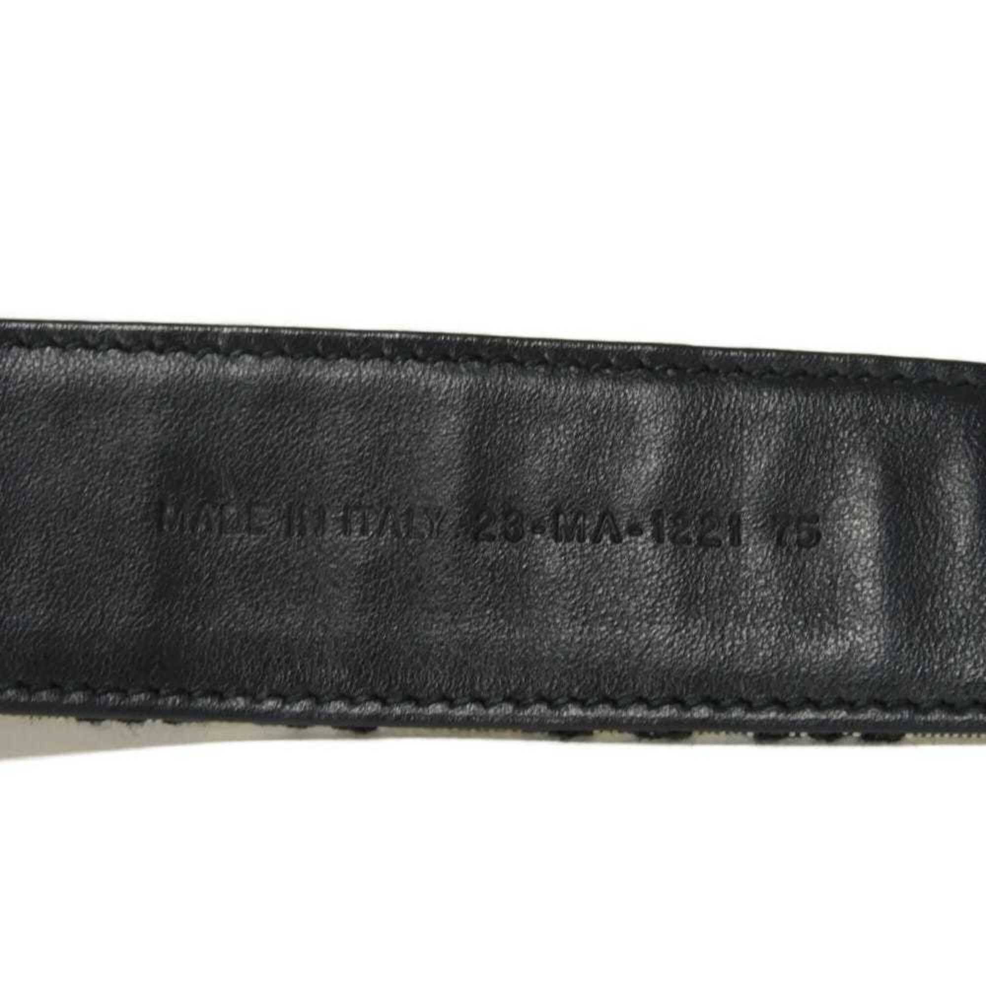 Dior Christian Dior Dior belt, size 30 Montaigne, 35mm, 75cm, CD logo, calfskin, black/navy, oblique jacquard, cotton, beige, women's. Size ONE SIZE - 9 Thumbnail