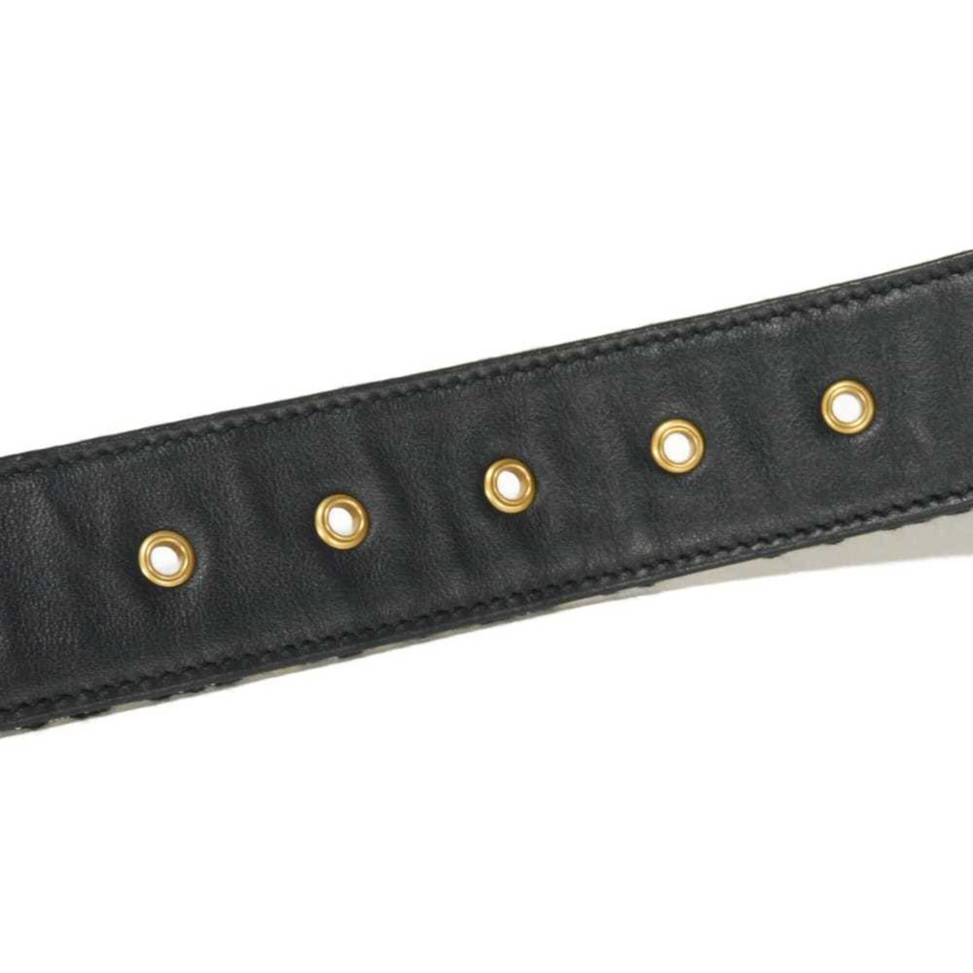 Dior Christian Dior Dior belt, size 30 Montaigne, 35mm, 75cm, CD logo, calfskin, black/navy, oblique jacquard, cotton, beige, women's. Size ONE SIZE - 12 Thumbnail