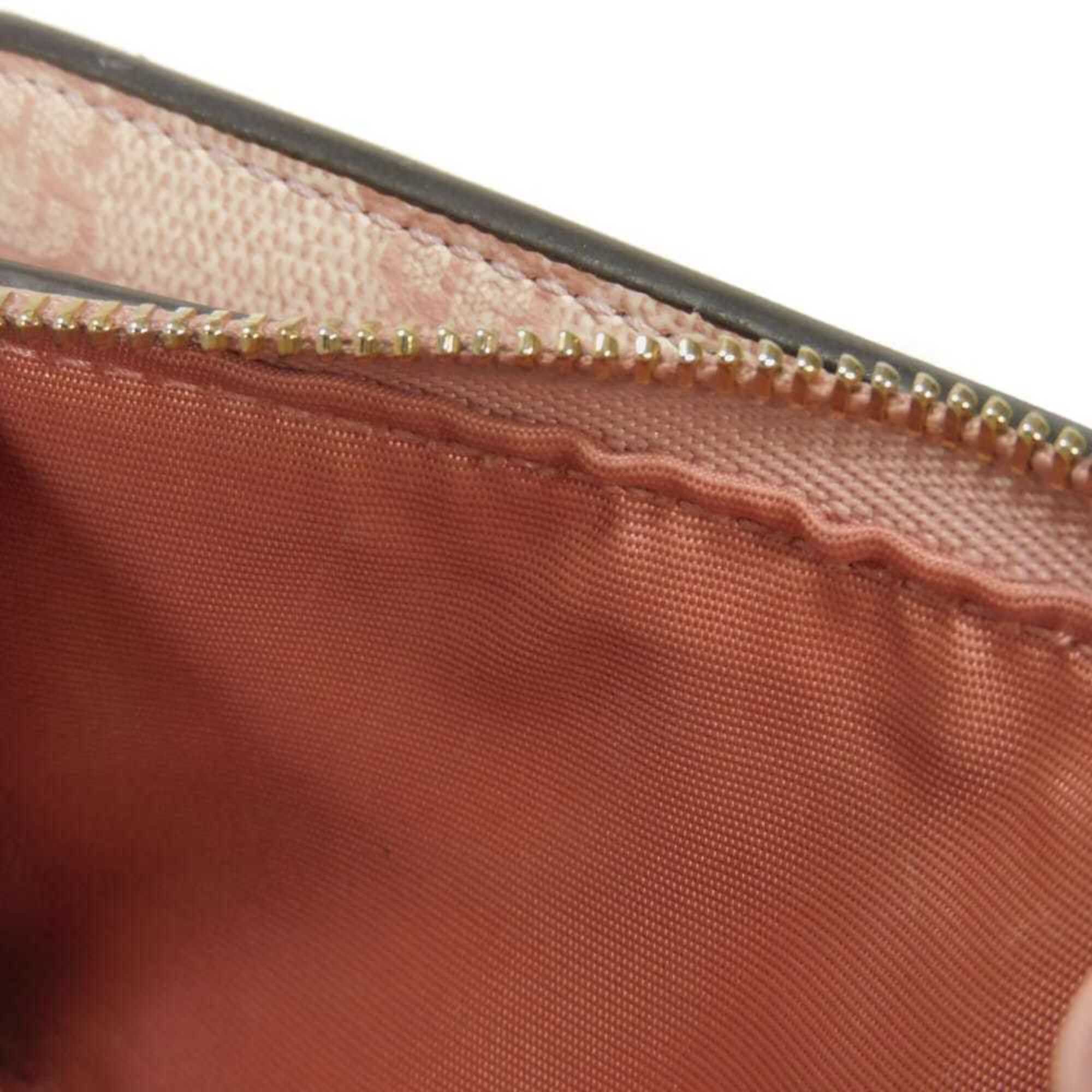Gucci Gucci Bi-fold Wallet, GG Emblem, Medium Zip, Logo, Smooth Calfskin, Supreme, Dusty Pink, 826718 AAEQ7 6941, Women's Size ONE SIZE - 18 Thumbnail