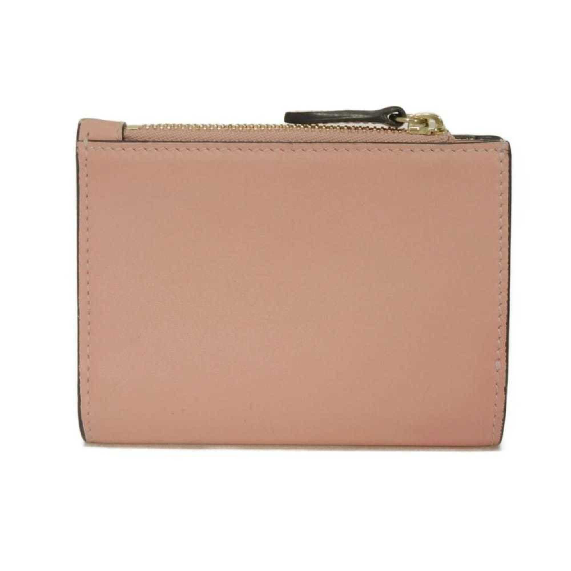 Gucci Gucci Bi-fold Wallet, GG Emblem, Medium Zip, Logo, Smooth Calfskin, Supreme, Dusty Pink, 826718 AAEQ7 6941, Women's Size ONE SIZE - 3 Thumbnail