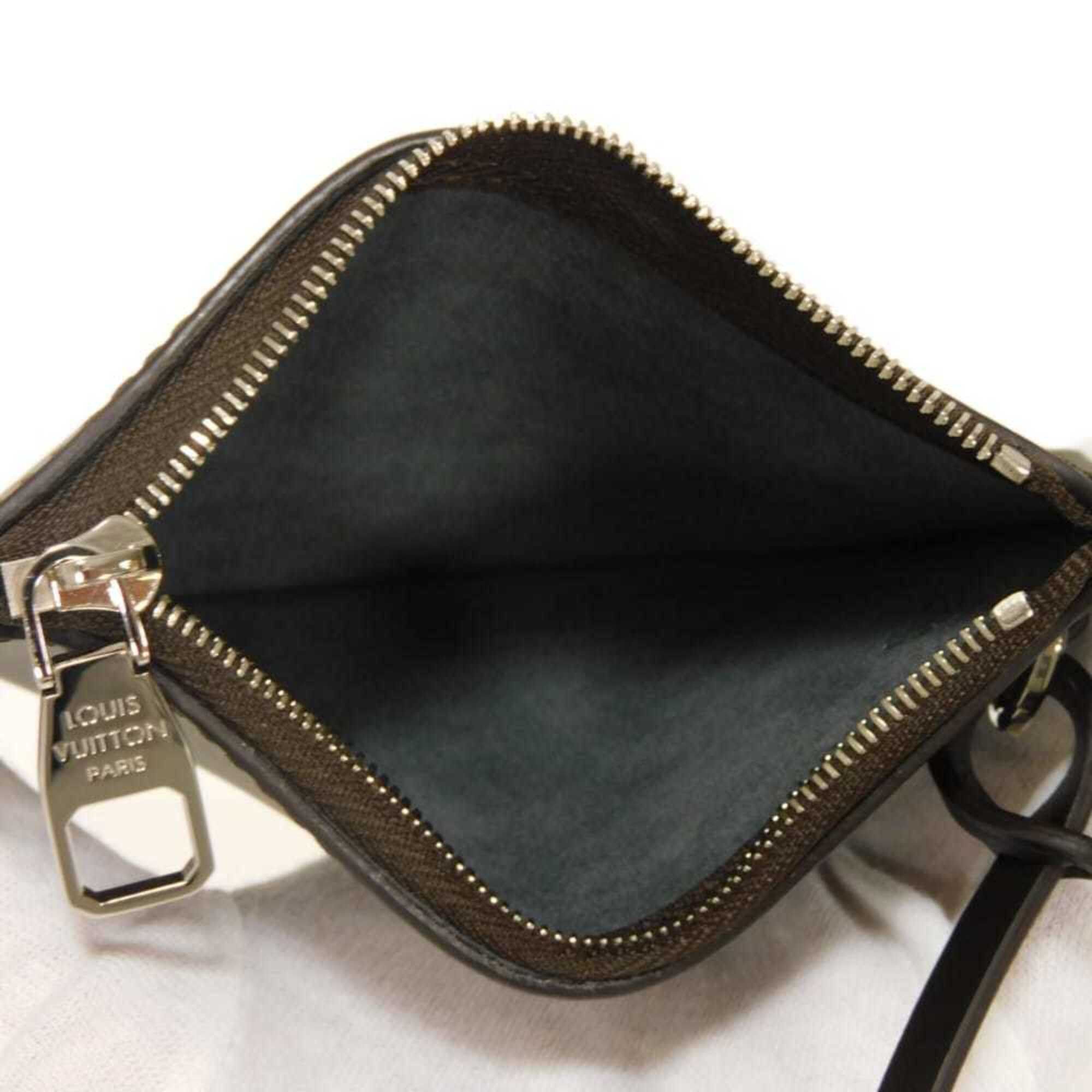 Louis Vuitton Louis Vuitton Pouch Hina PM (Pouch only, key hook, strap, coin case, logo embossed, dark brown, M54350) - Men's and Women's Size ONE SIZE - 9 Thumbnail