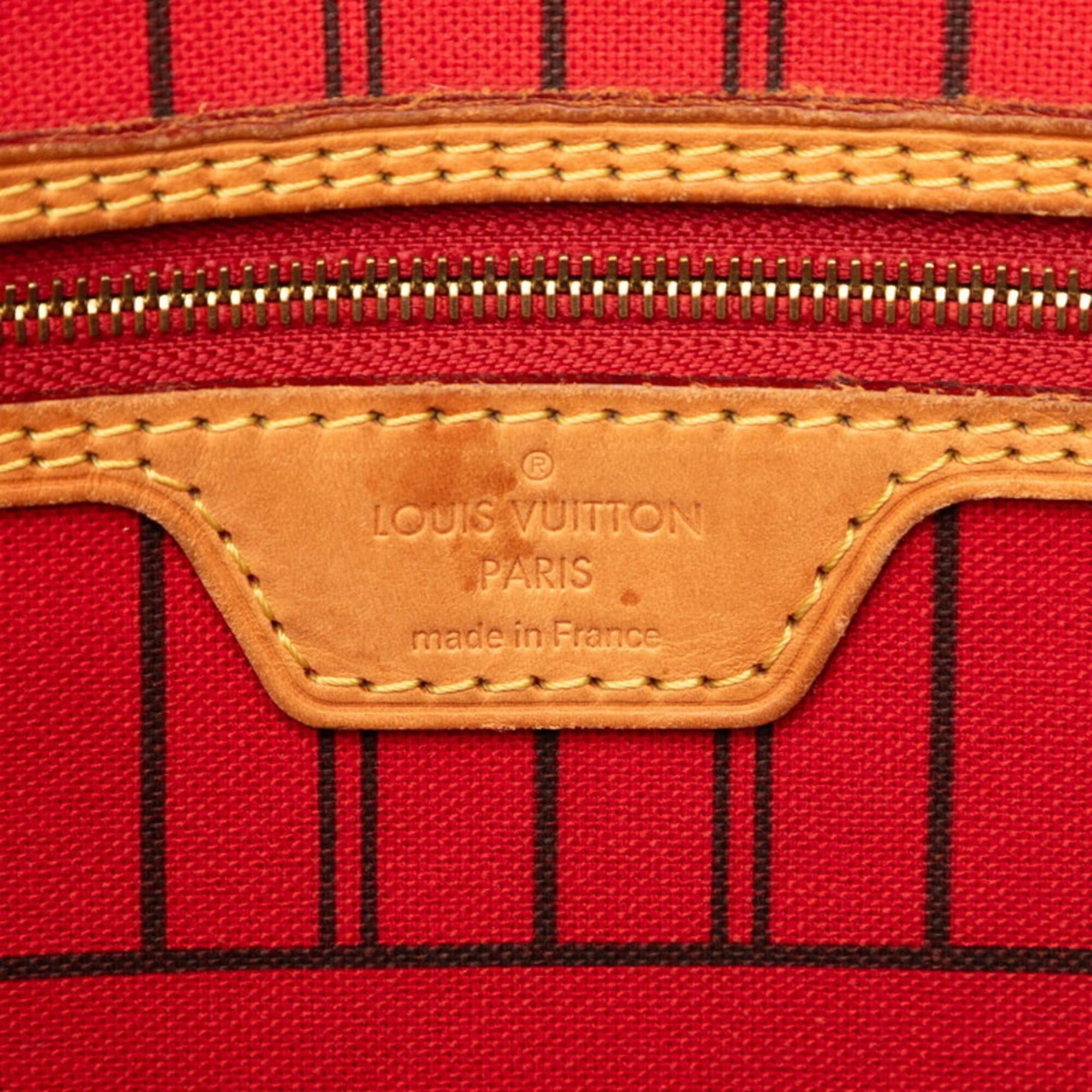 Louis Vuitton Louis Vuitton Monogram Neverfull MM Tote Bag M41177 Brown Leather Women's LOUIS VUITTON Size ONE SIZE - 5 Thumbnail