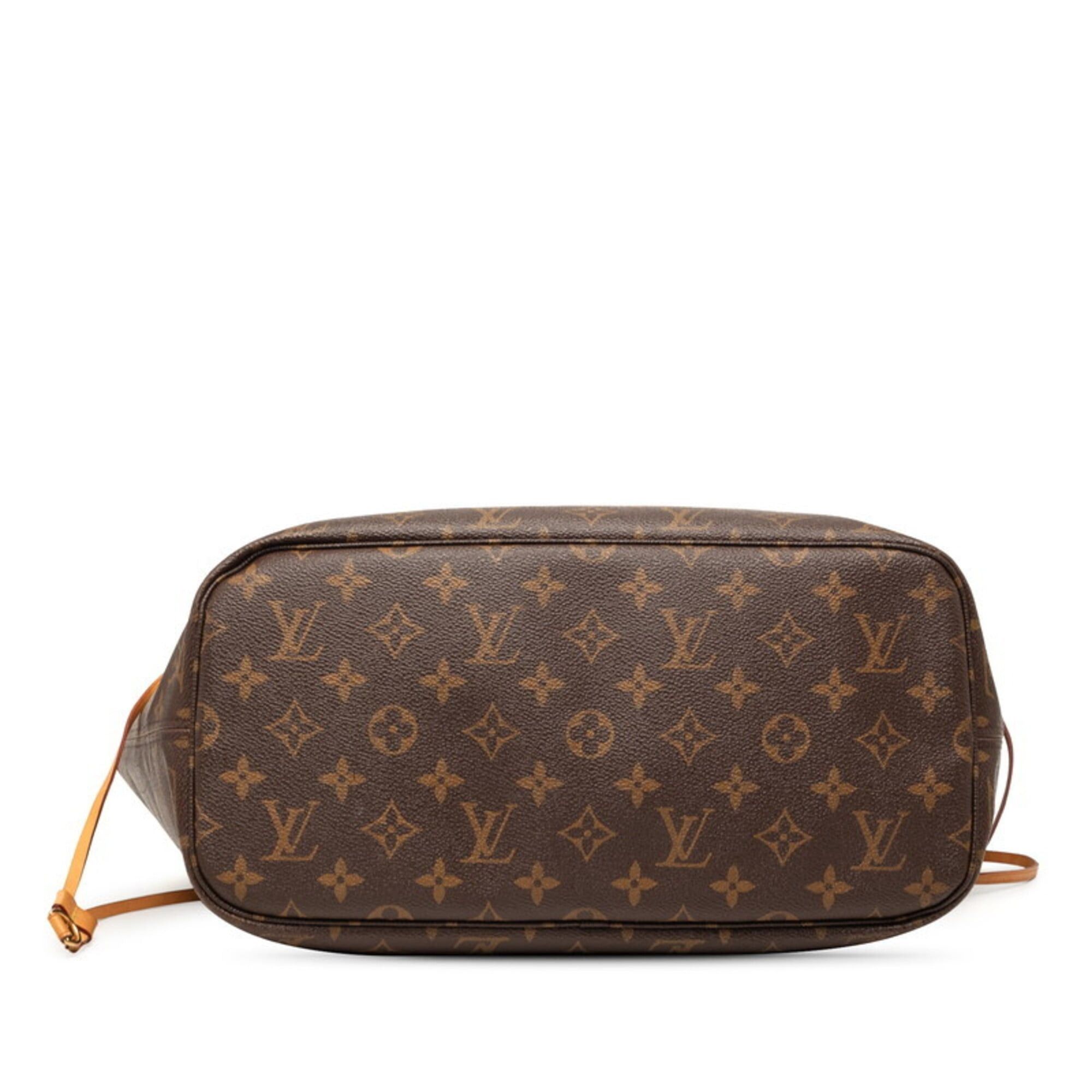 Louis Vuitton Louis Vuitton Monogram Neverfull MM Tote Bag M41177 Brown Leather Women's LOUIS VUITTON Size ONE SIZE - 3 Thumbnail