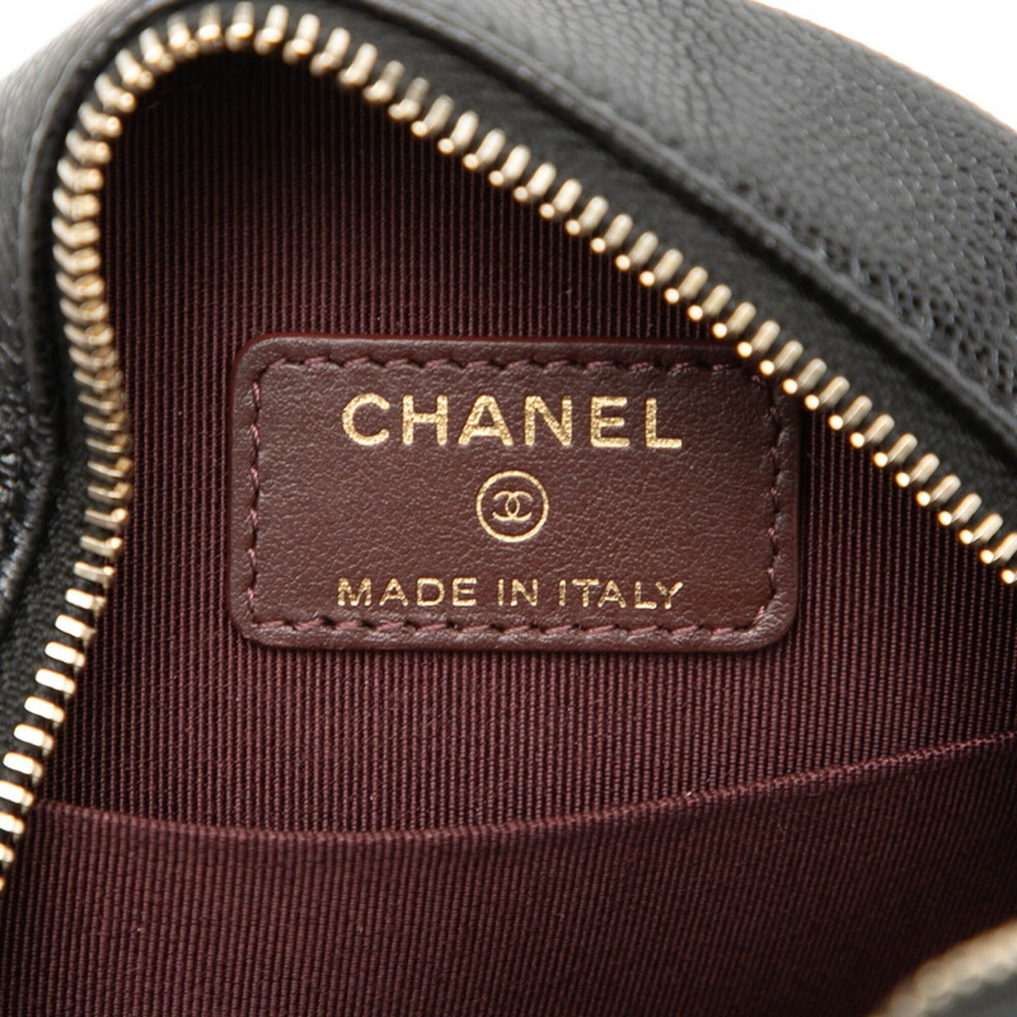 Chanel Chanel Coco Mark Matelassé Chain Shoulder Bag AP0245 Black Caviar Leather Women's CHANEL Size ONE SIZE - 5 Thumbnail