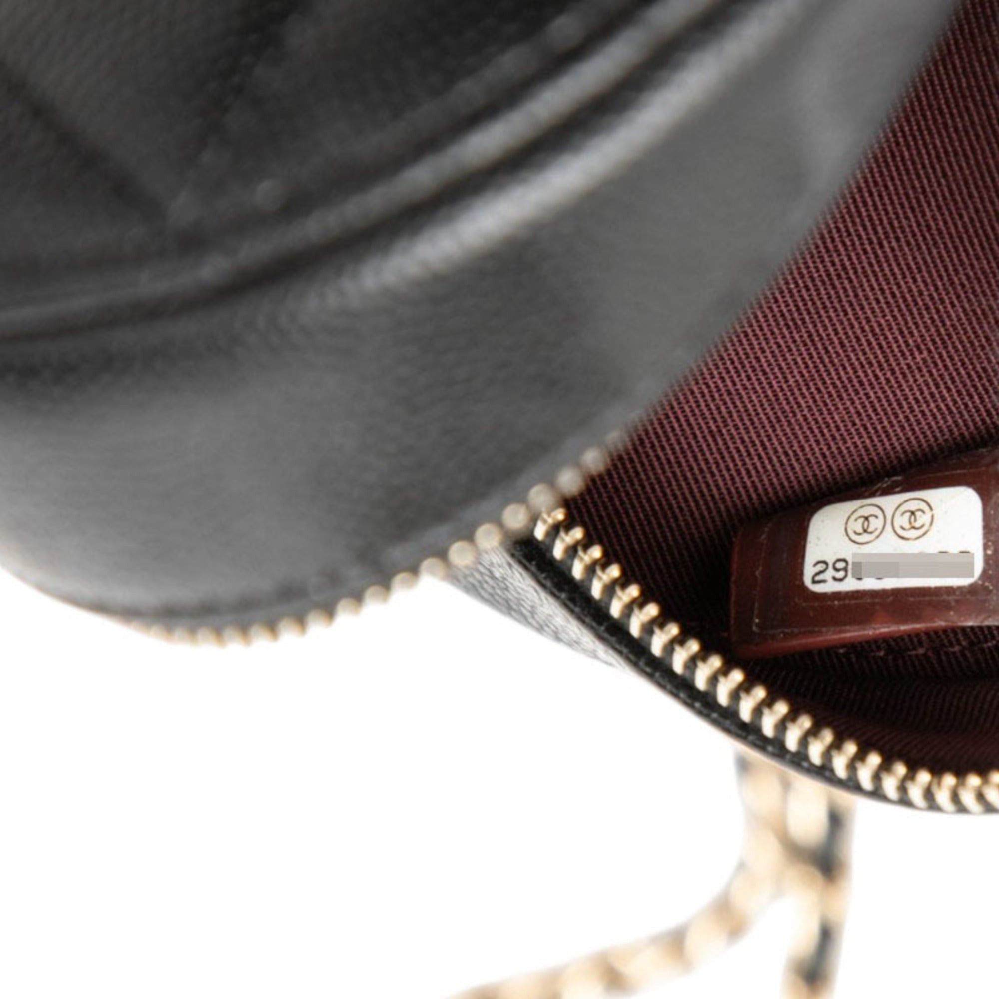 Chanel Chanel Coco Mark Matelassé Chain Shoulder Bag AP0245 Black Caviar Leather Women's CHANEL Size ONE SIZE - 6 Thumbnail