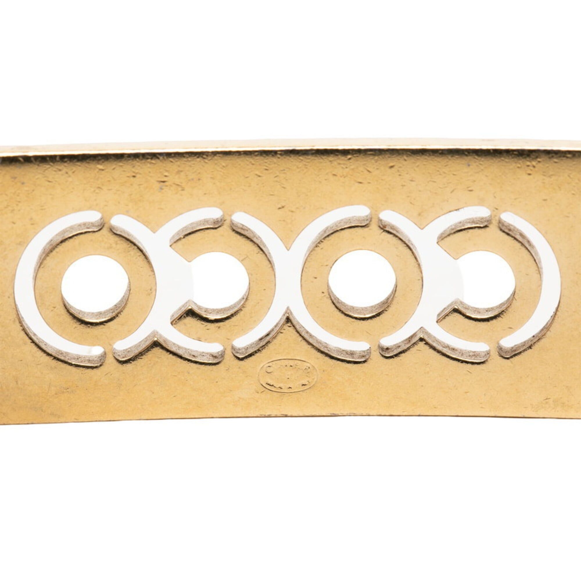Chanel Chanel Coco Mark Logo Plate Chain Belt, 02P Engraving, Gold Plated, Women's. Size ONE SIZE - 6 Thumbnail