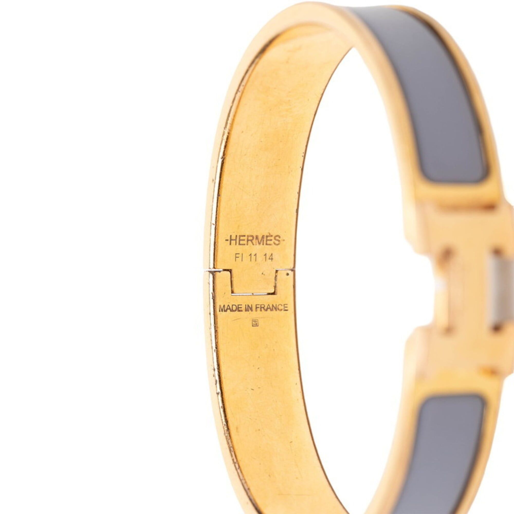 Hermes Hermes Click H PM Bracelet, Gold and Light Purple Plated Enamel, Women's. Size ONE SIZE - 4 Thumbnail