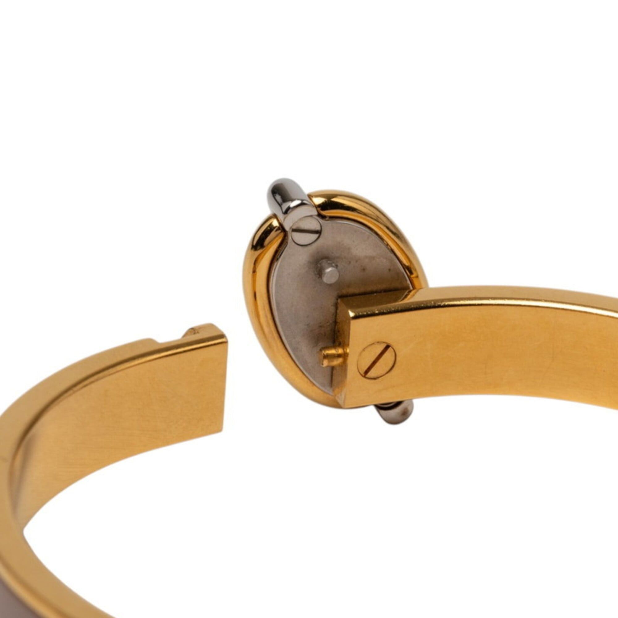 Hermes Hermes Mini Click Chaine d'Ancre PM Bracelet, Gold, Marron Glacé, Greige Plated Enamel, Women's HERMES Size ONE SIZE - 4 Thumbnail