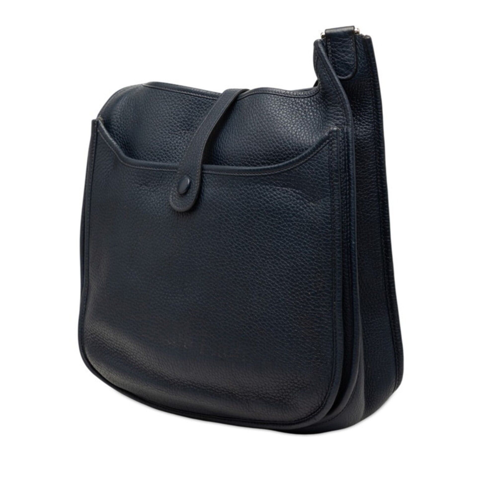 Hermes Hermes Evelyne 3 Trois GM Crossbody Shoulder Bag, Navy, Taurillon Clemence Leather, Women's HERMES Size ONE SIZE - 2 Thumbnail