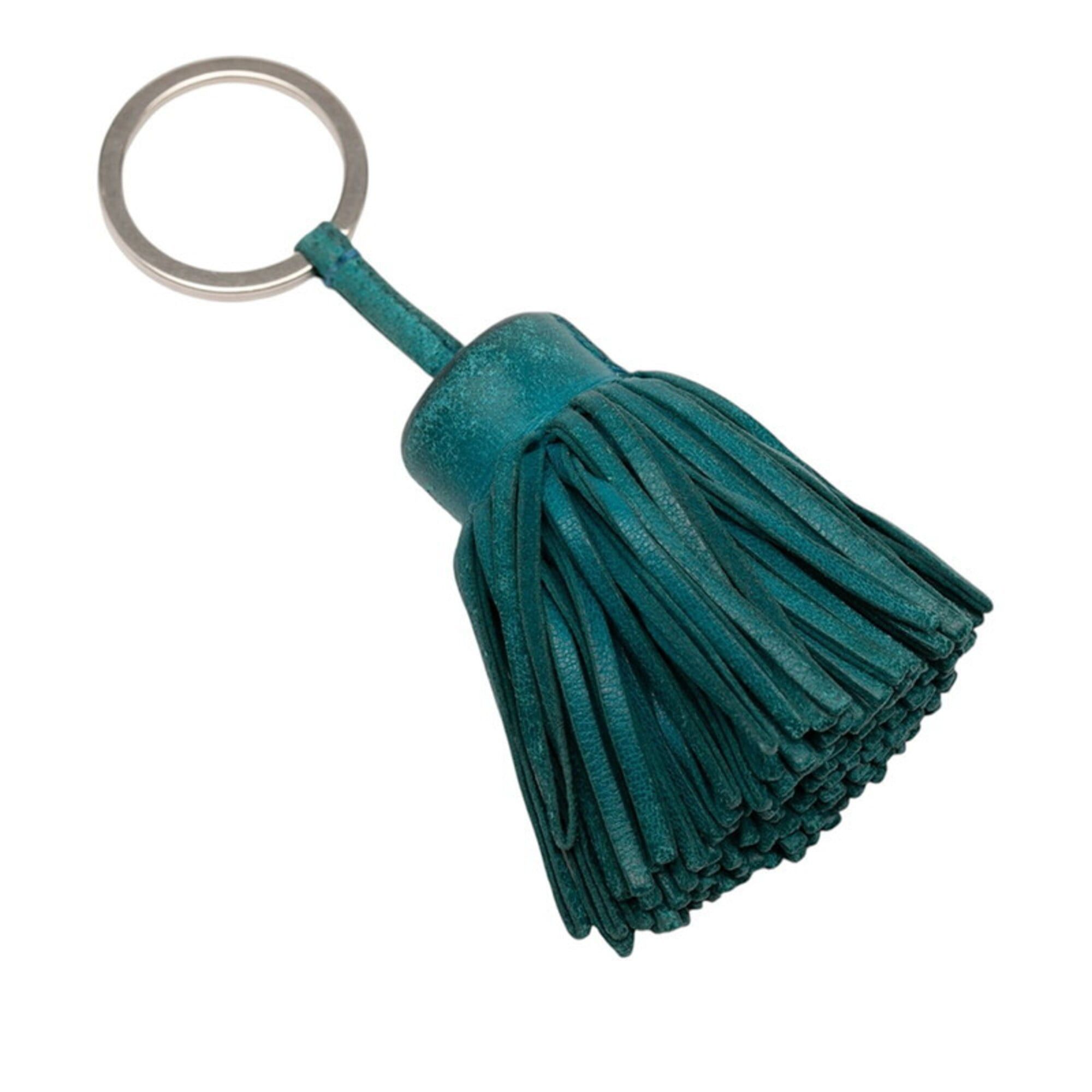 Hermes Hermes Carmen Accessory Bag Charm Keychain Keyring Green Agneau Milo Women's HERMES Size ONE SIZE - 2 Thumbnail