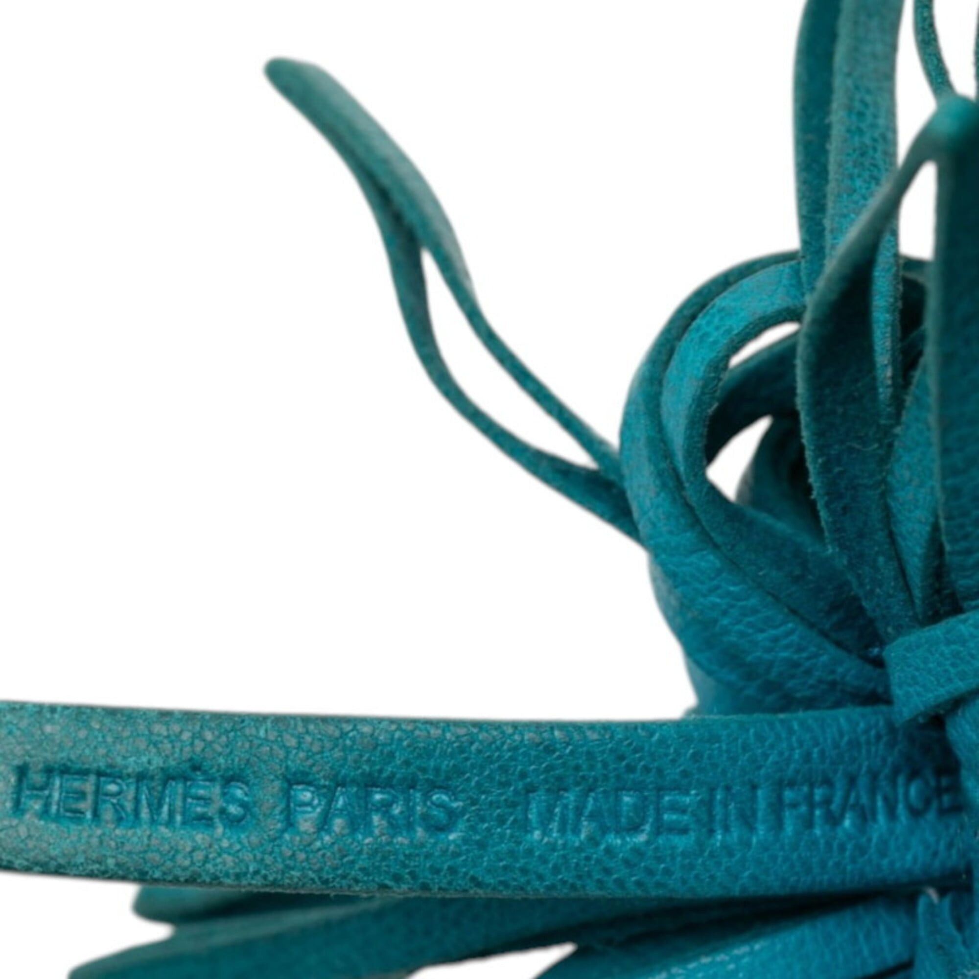 Hermes Hermes Carmen Accessory Bag Charm Keychain Keyring Green Agneau Milo Women's HERMES Size ONE SIZE - 3 Thumbnail